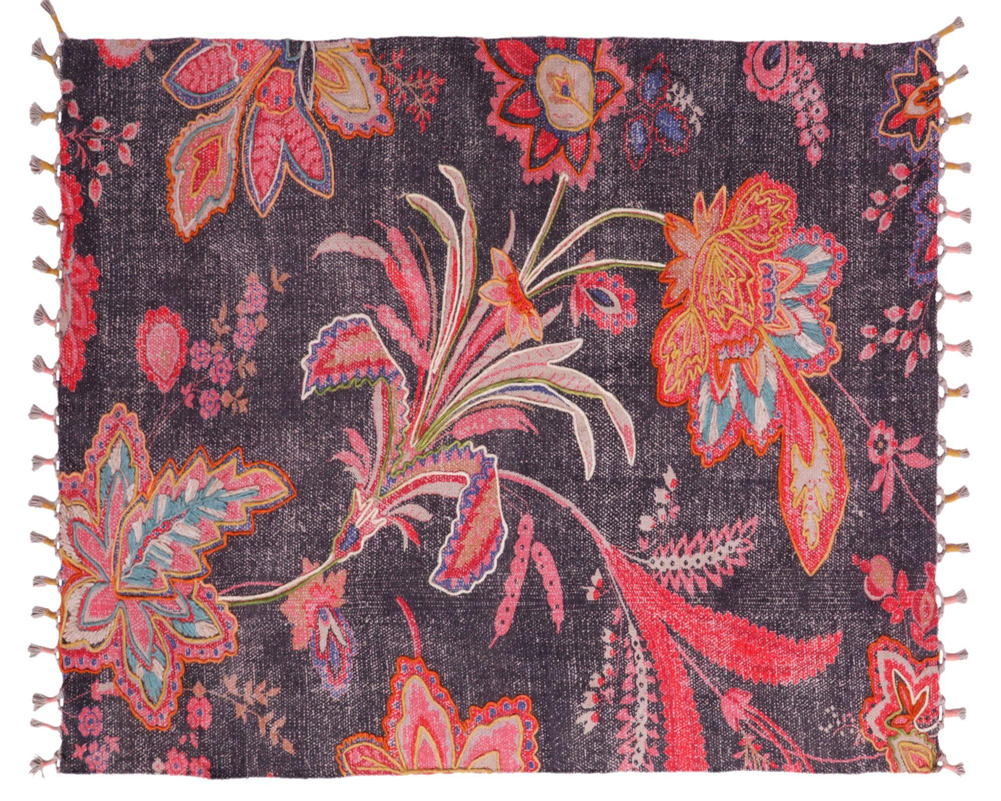 Alfombra 60x90 cm Borda black-0