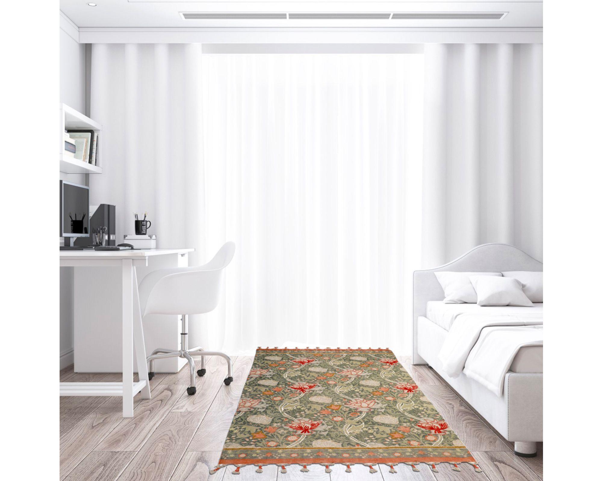 Alfombra 60x90 cm Borda green-2