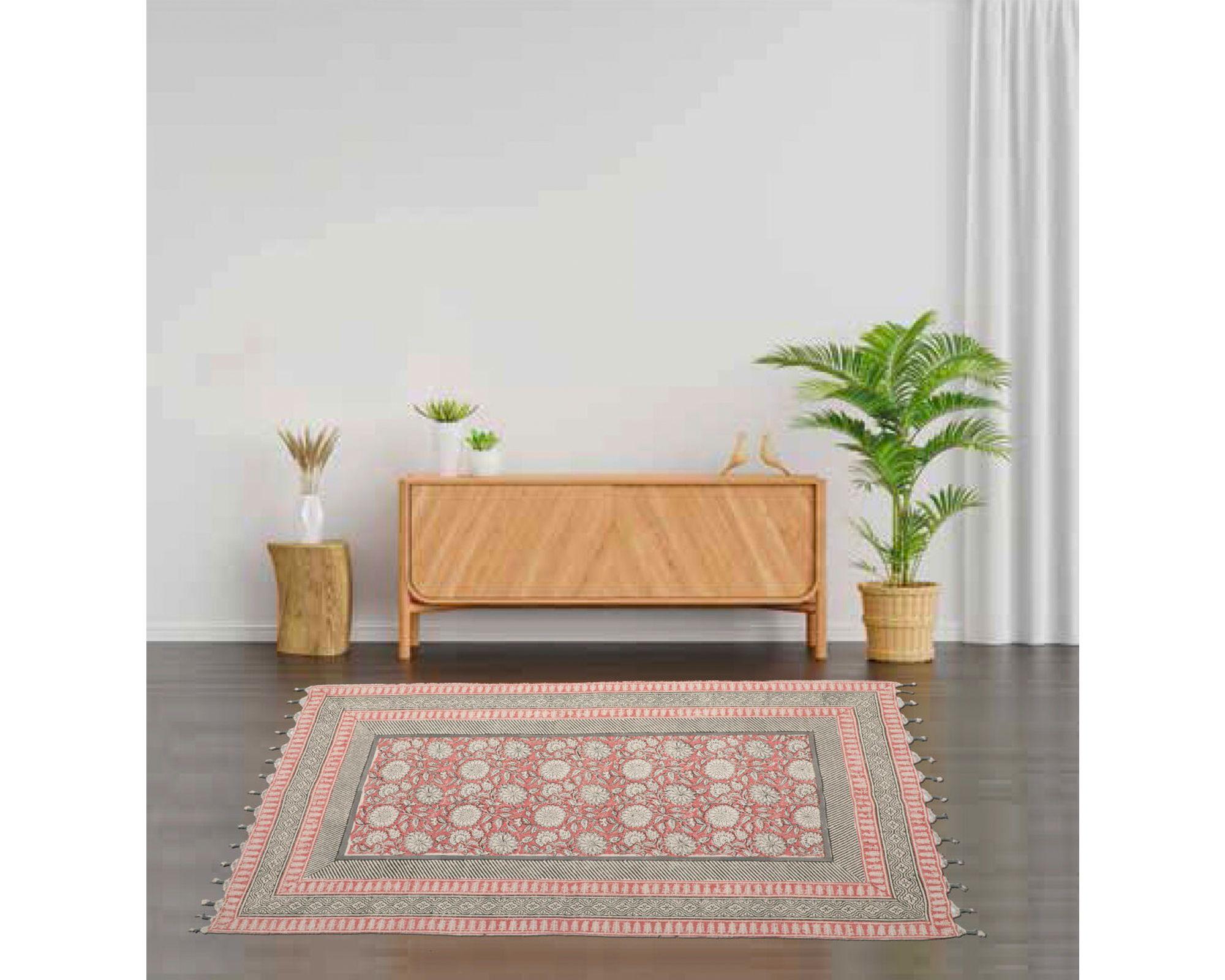 Alfombra 60x90 cm Block red-2