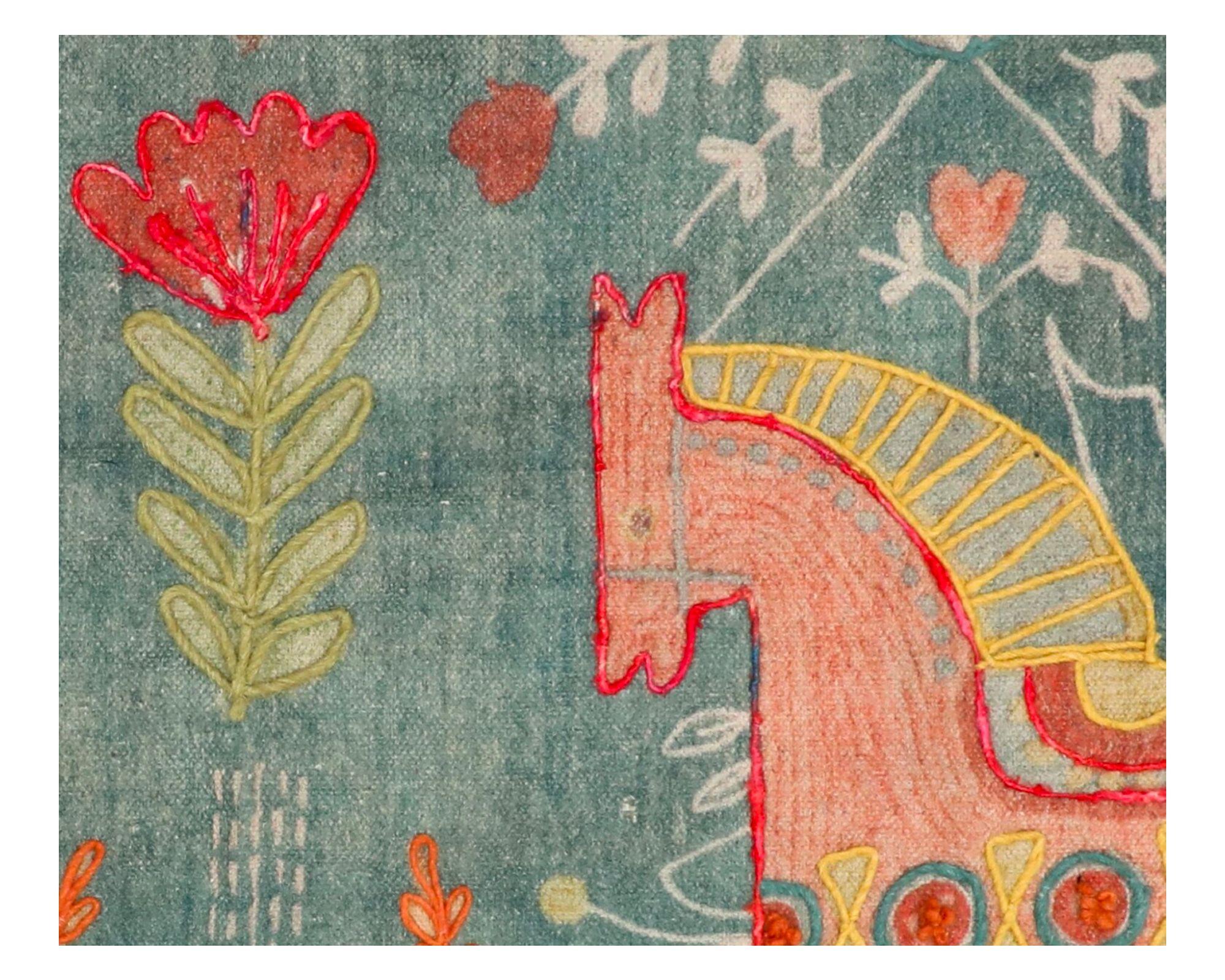 Alfombra Caballos 60x90 cm-1