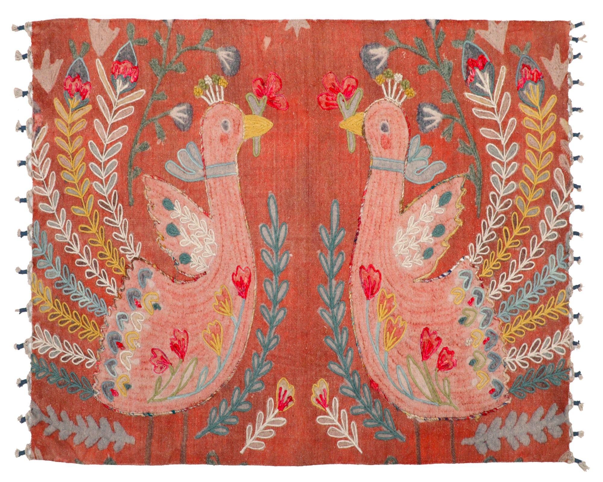 Alfombra Pájaros 60x90 cm-0