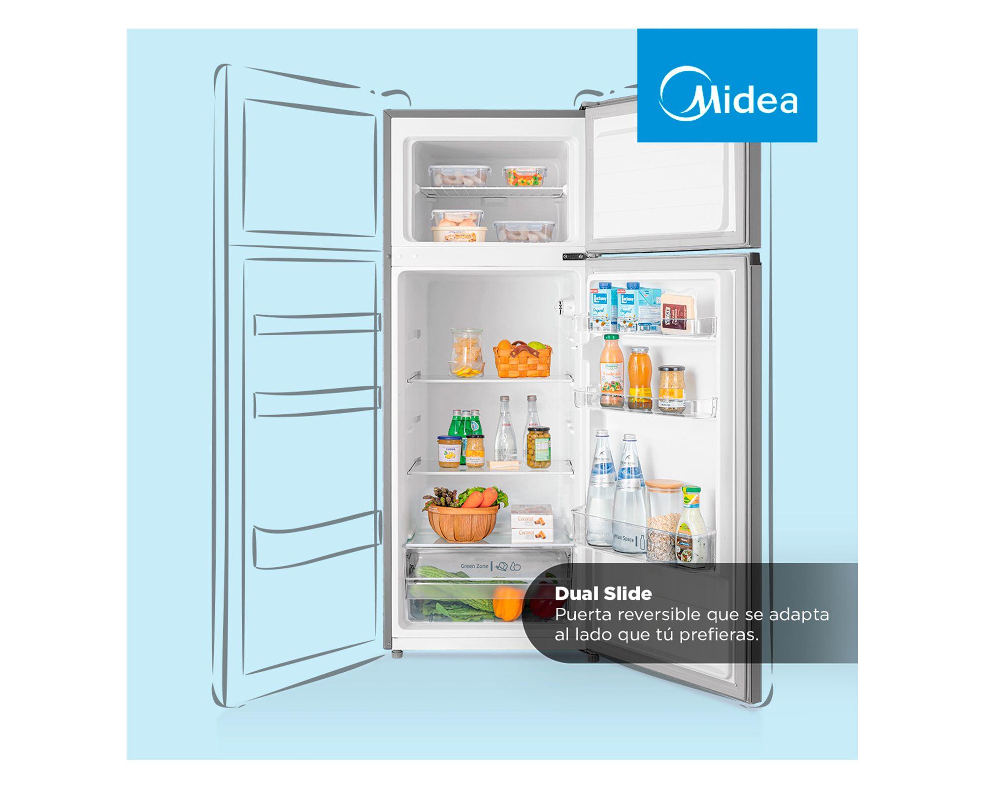 Refrigerador Top Mount frío directo 207 litros silver-2