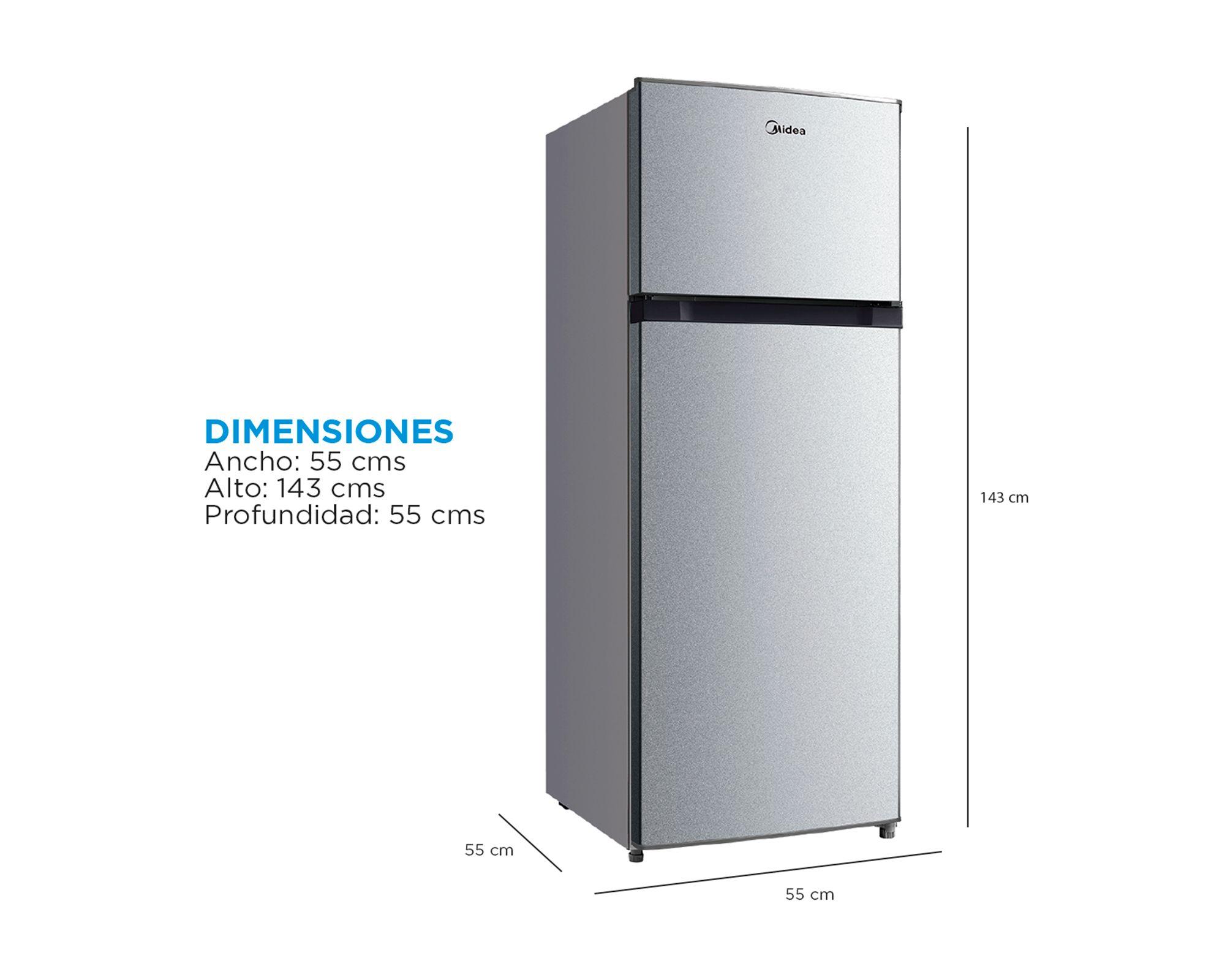 Refrigerador Top Mount frío directo 207 litros silver-3
