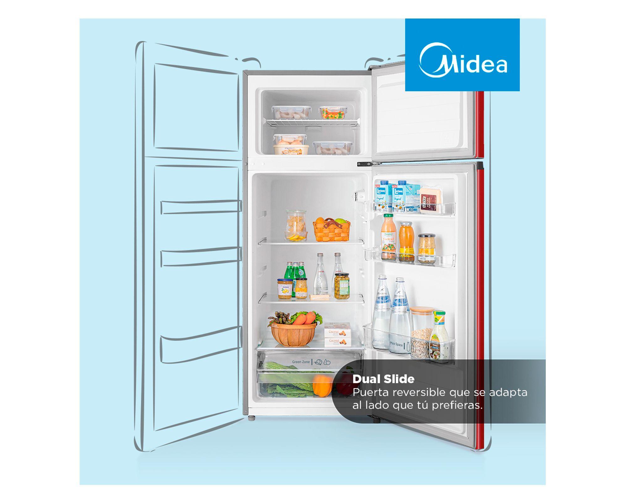 Refrigerador Top Mount frío directo 207 litros rojo-3