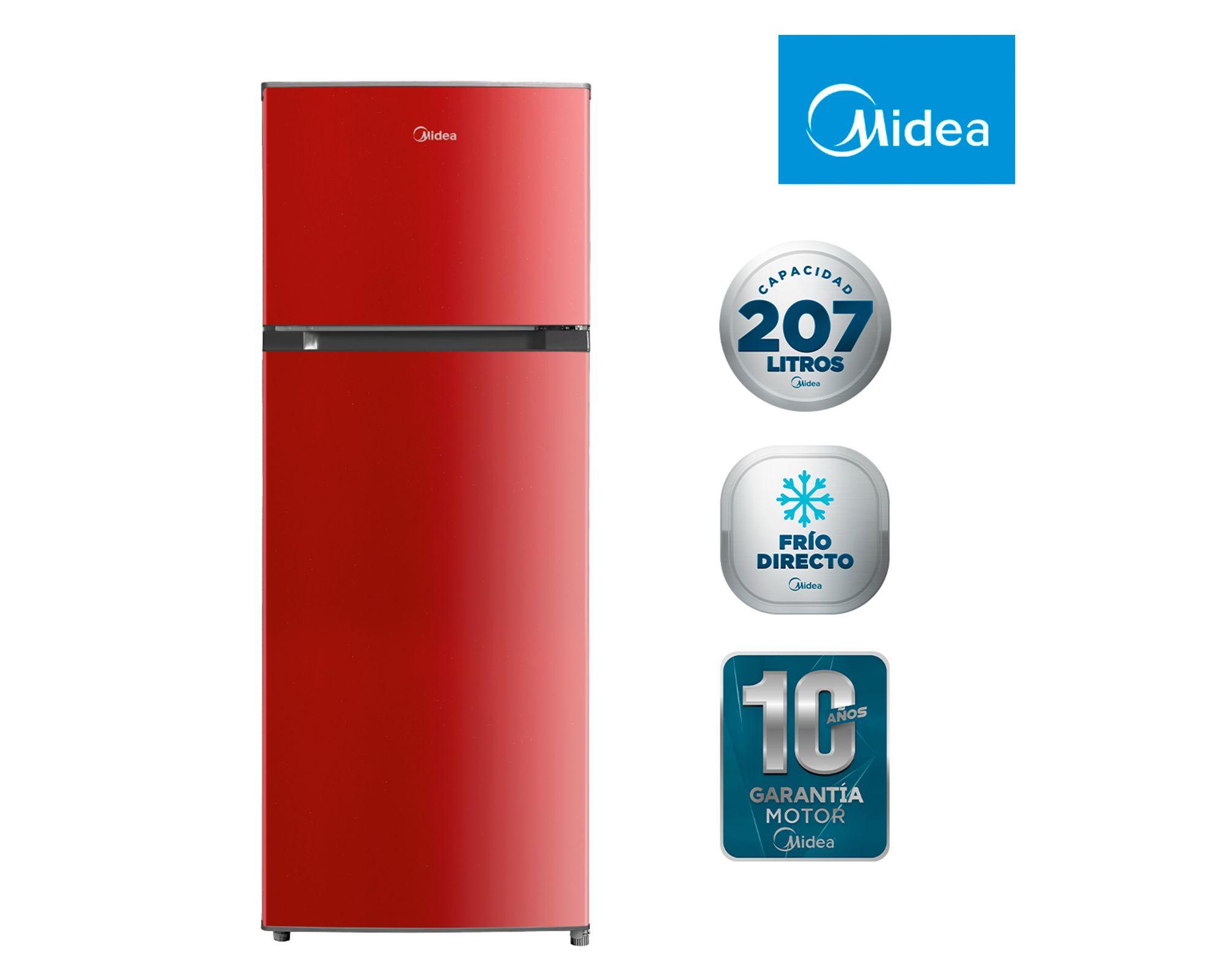 Refrigerador Top Mount frío directo 207 litros rojo-1