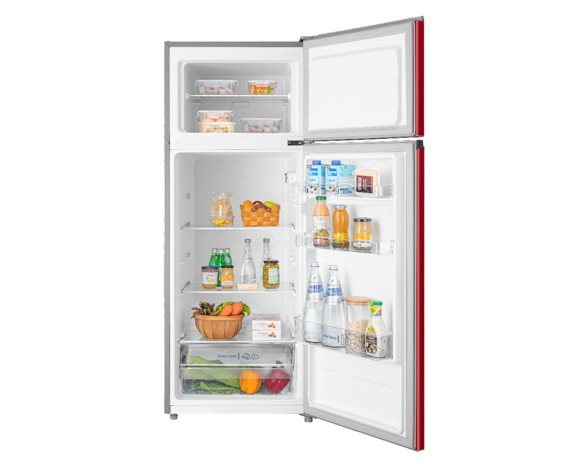 Refrigerador Top Mount frío directo 207 litros rojo-2