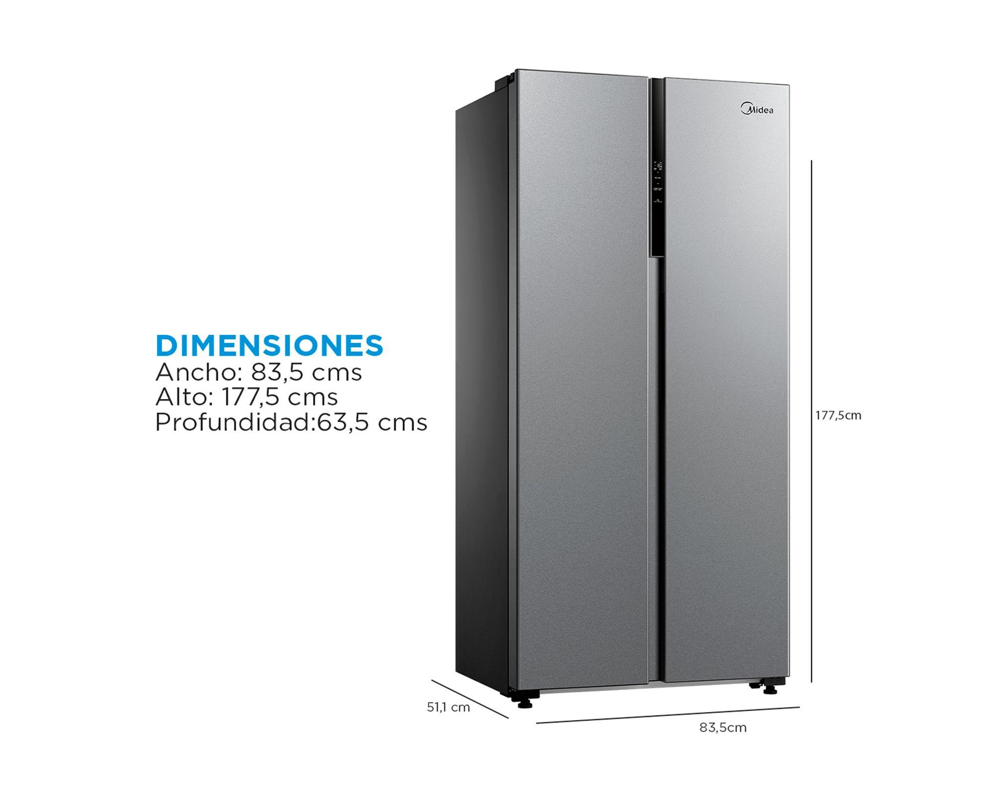 Refrigerador Side by Side no frost 442 litros silver-5