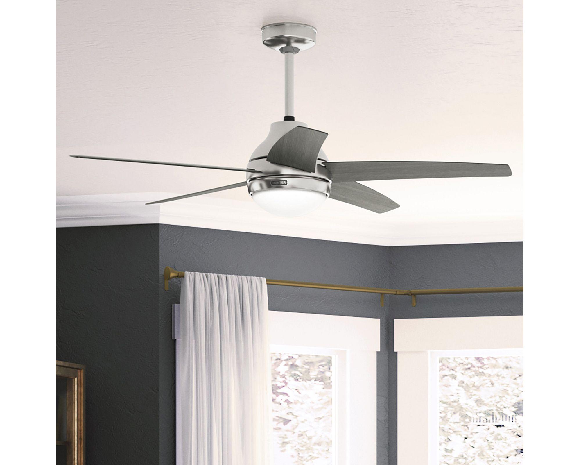 Ventilador techo 132 cm 45W Bernard roble gris-3