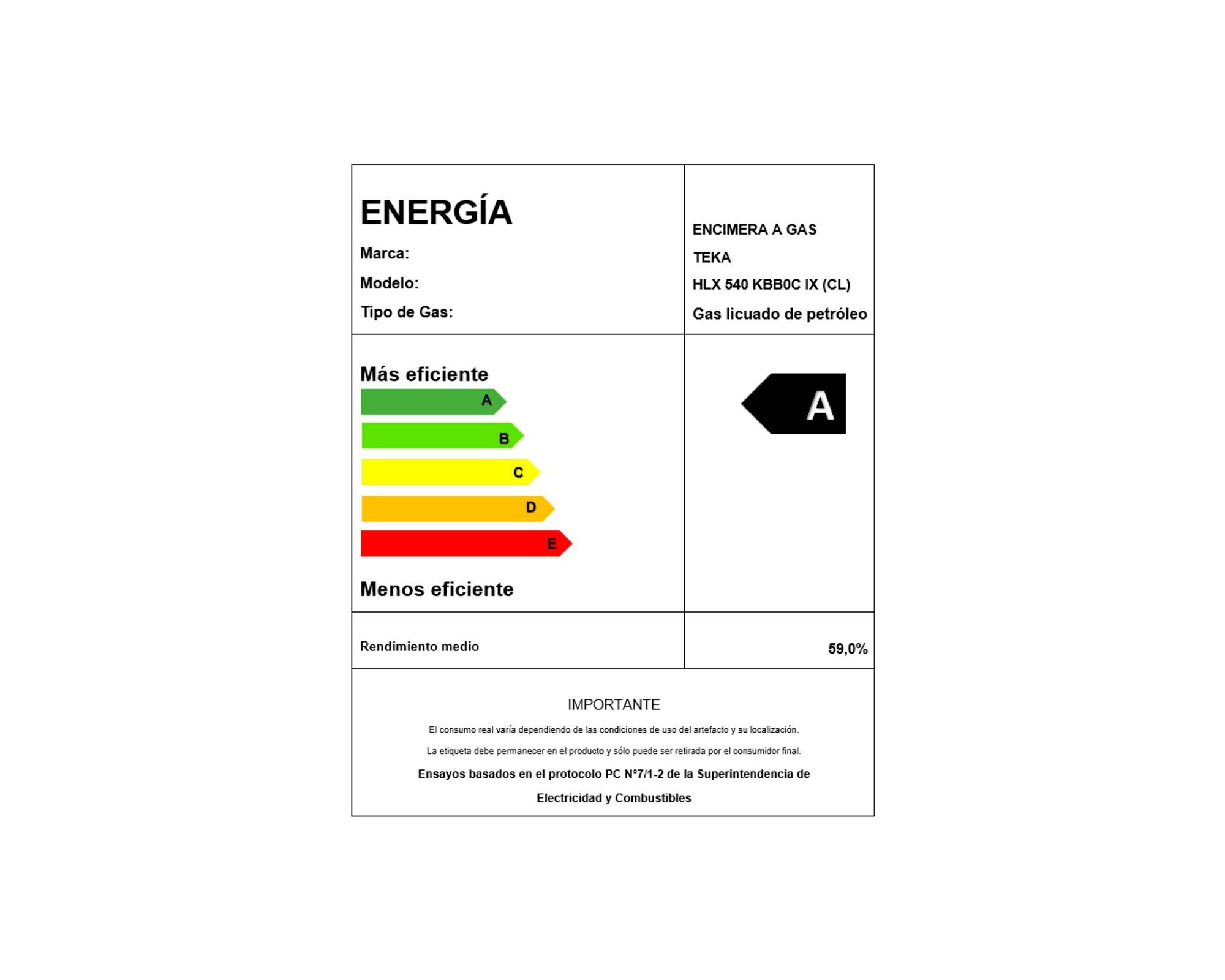 Encimera a gas 4 quemadores HLX540 KBB0C IX inox-6