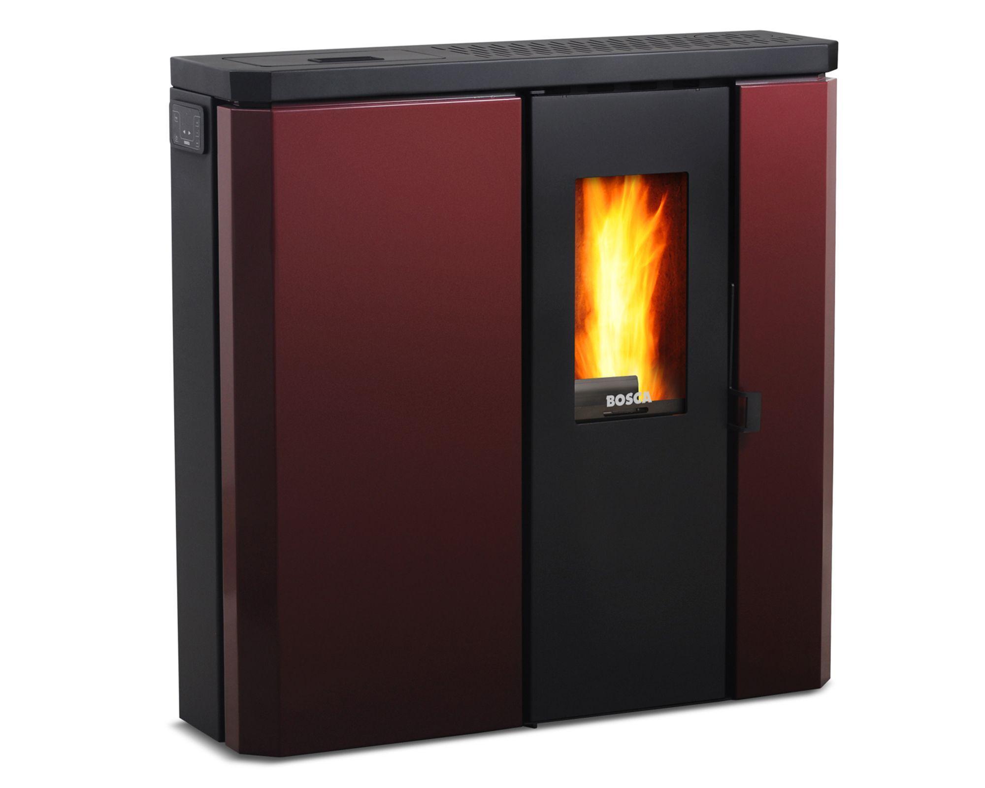 Estufa a pellet de pasillo 9100W Fit 9 burdeo-1