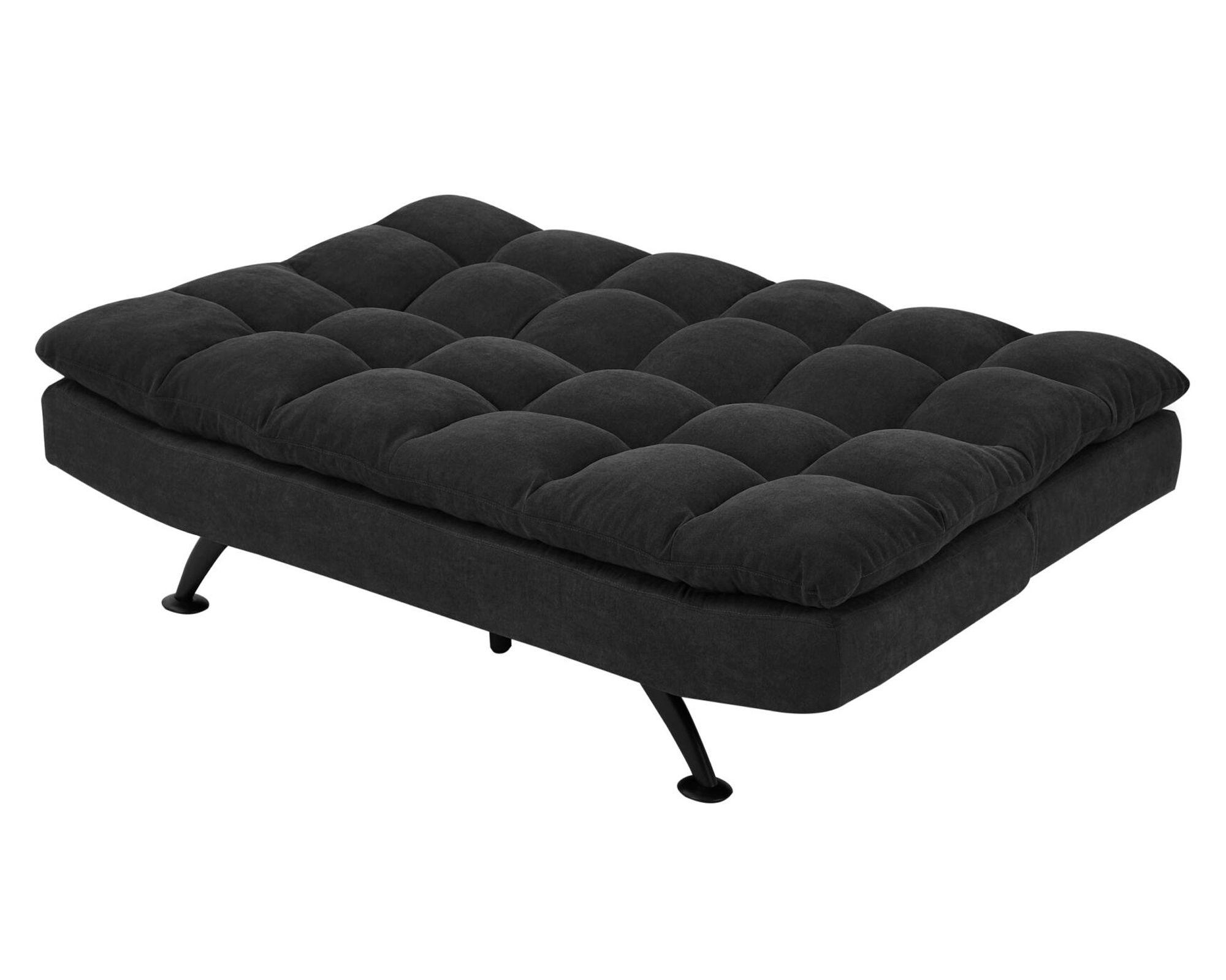 Futón Lorenzo negro 88x181x96 cm-3
