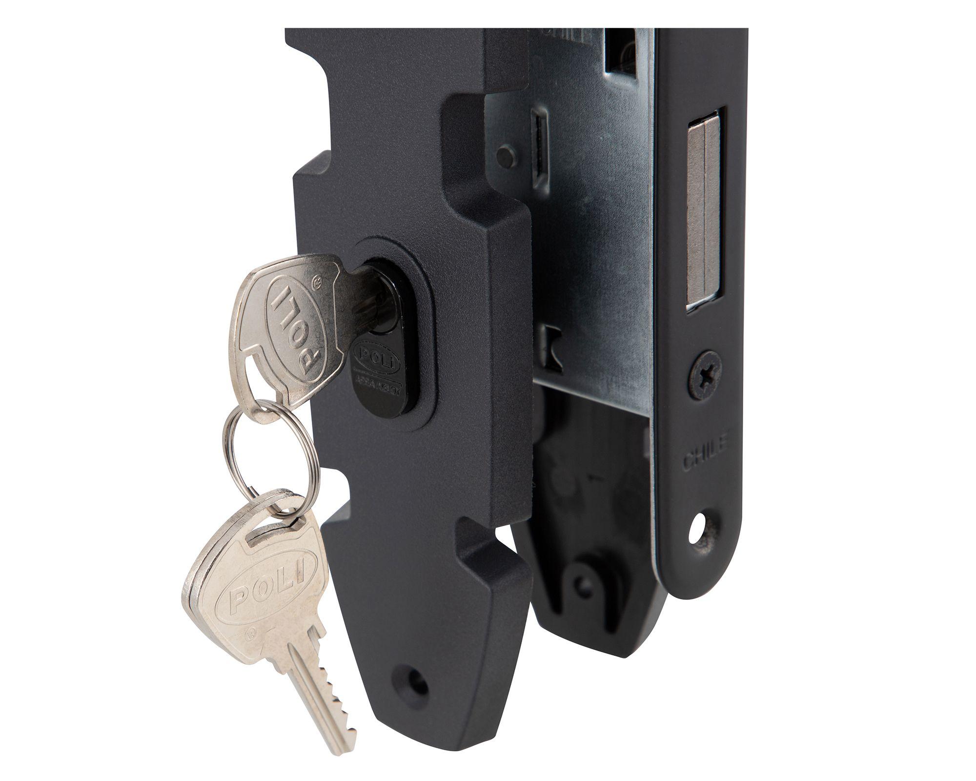 Cerradura embutida Nórdica Oval B40 oficina/dormitorio-1