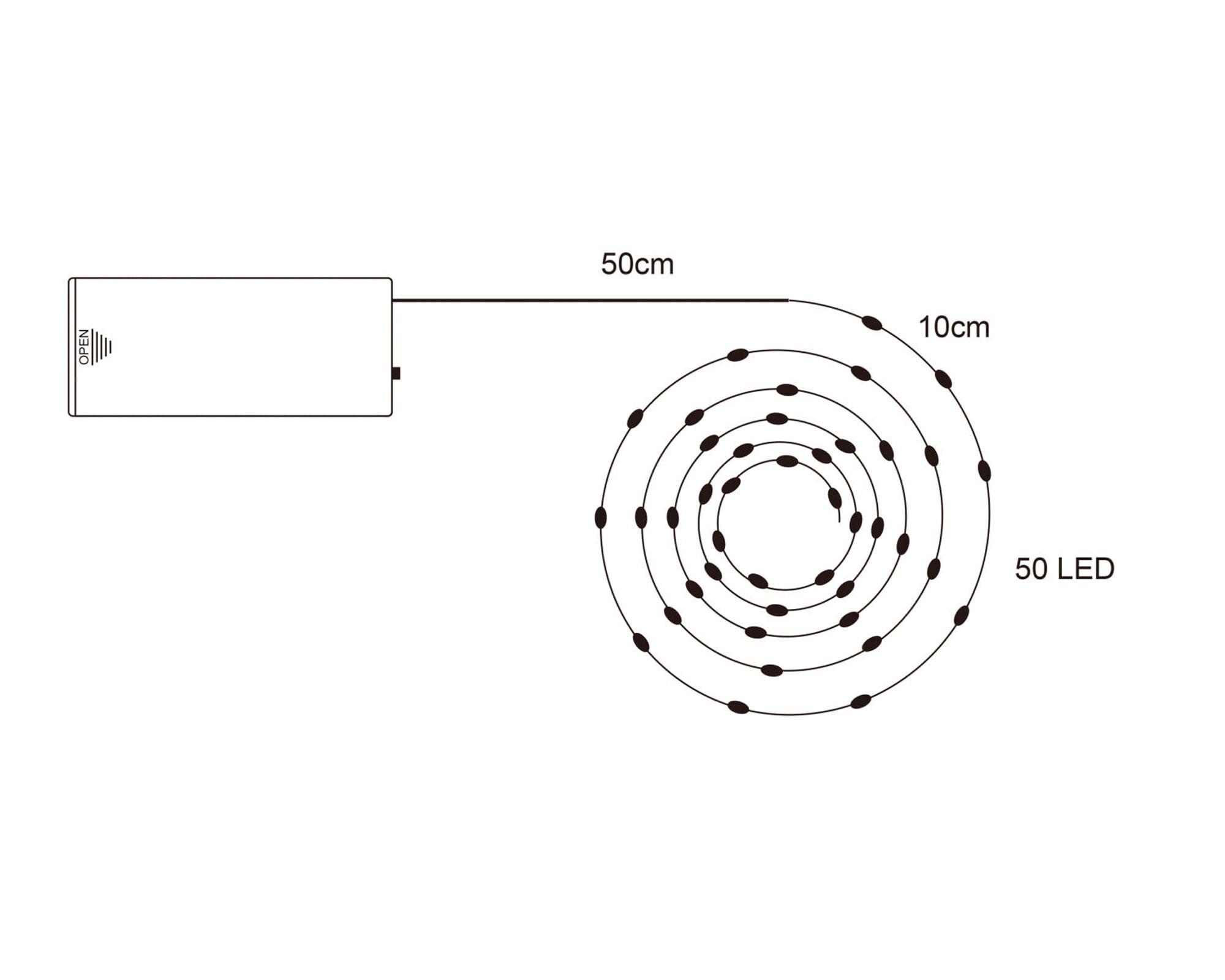 Guirnalda LED Hadas 540 cm luz cálida-7