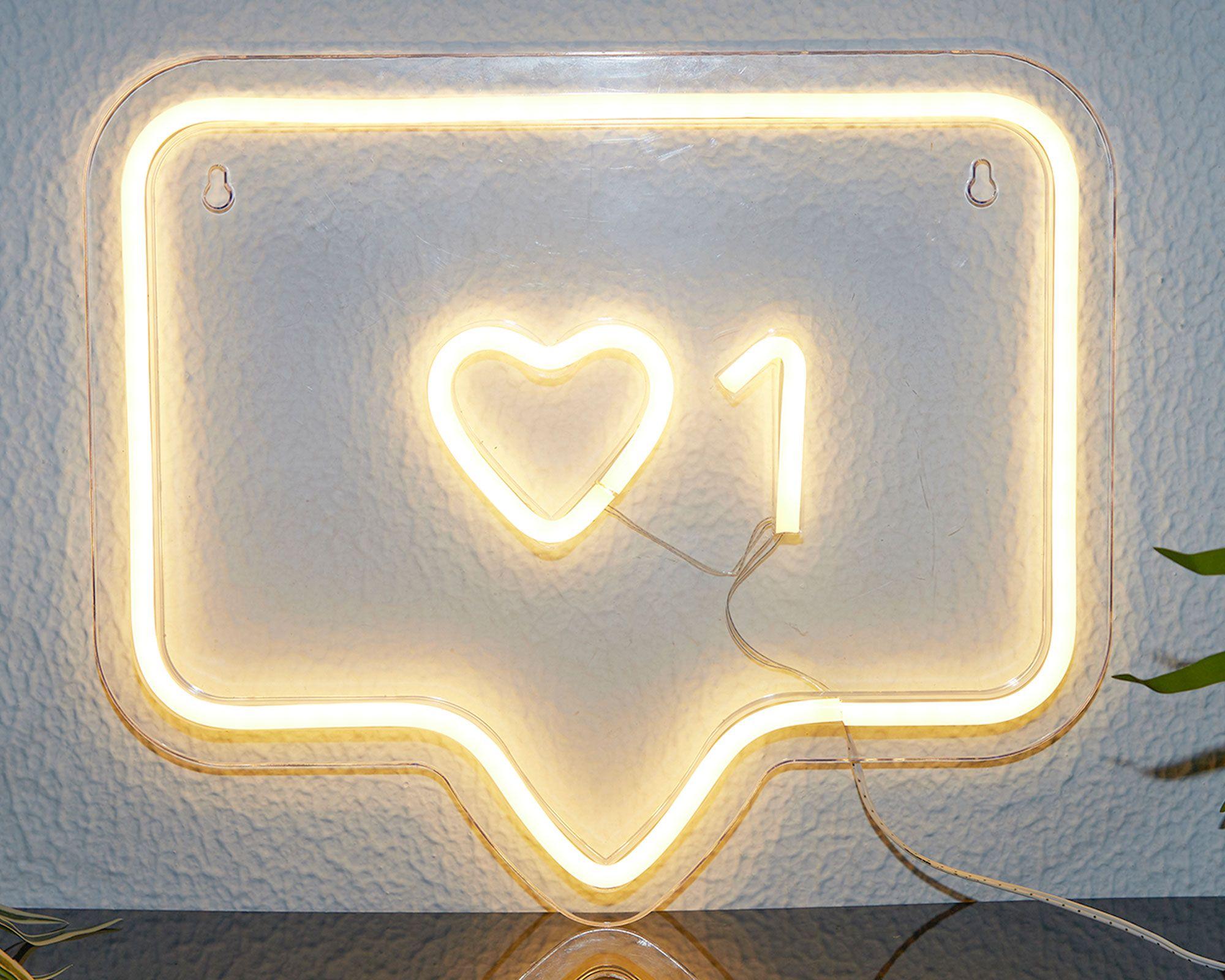 Lámpara pared Like heart luz cálida-2