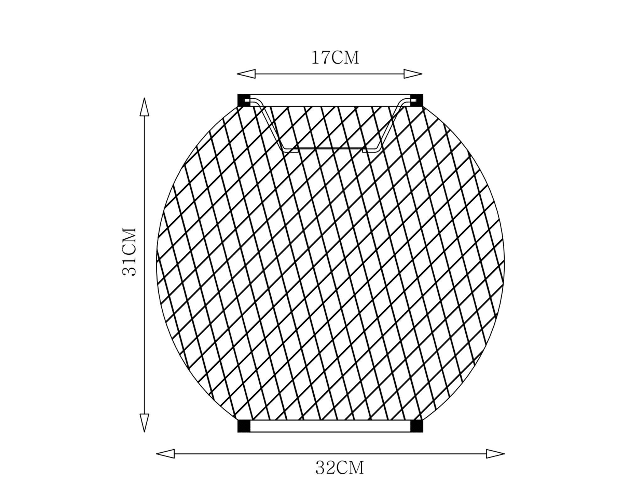 Pantalla lámpara ratán 32 cm-1