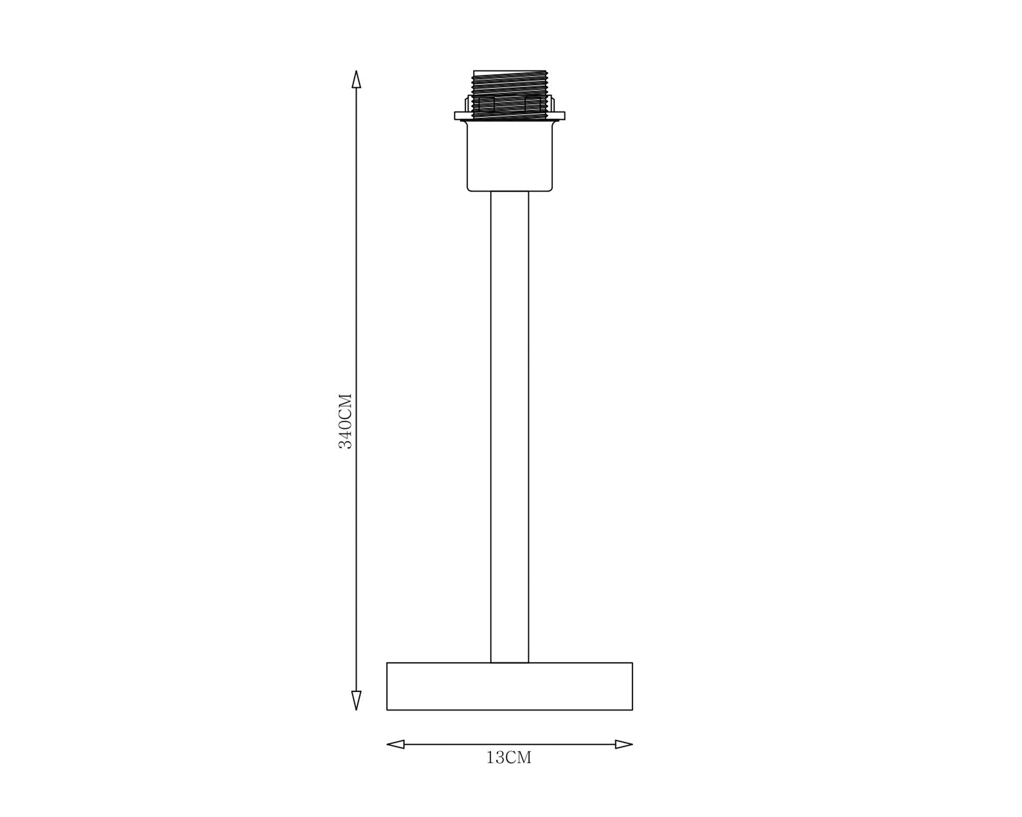 Lámpara mesa Base blanco E27 1L-3
