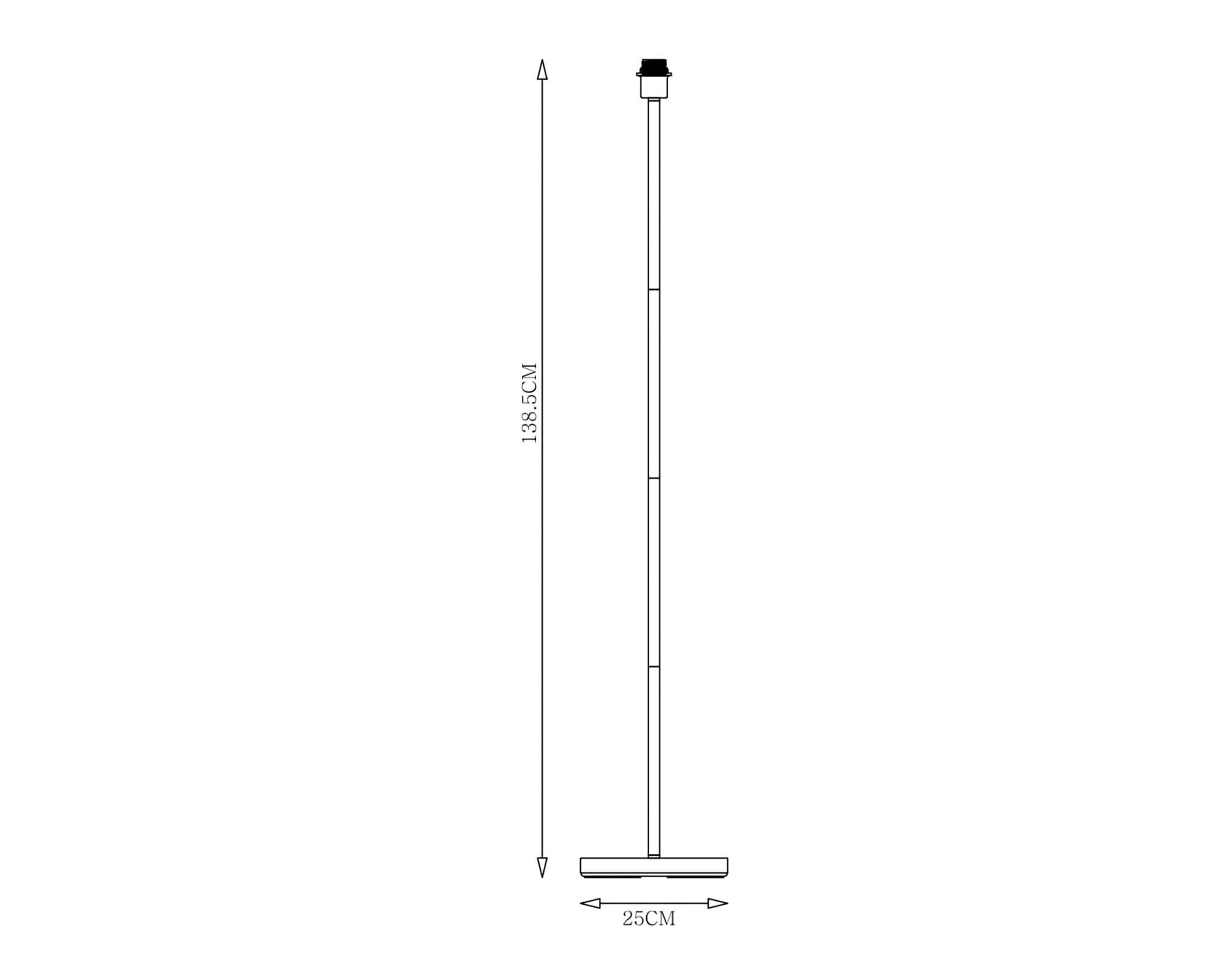 Lámpara pie Base blanco E27 1L-4