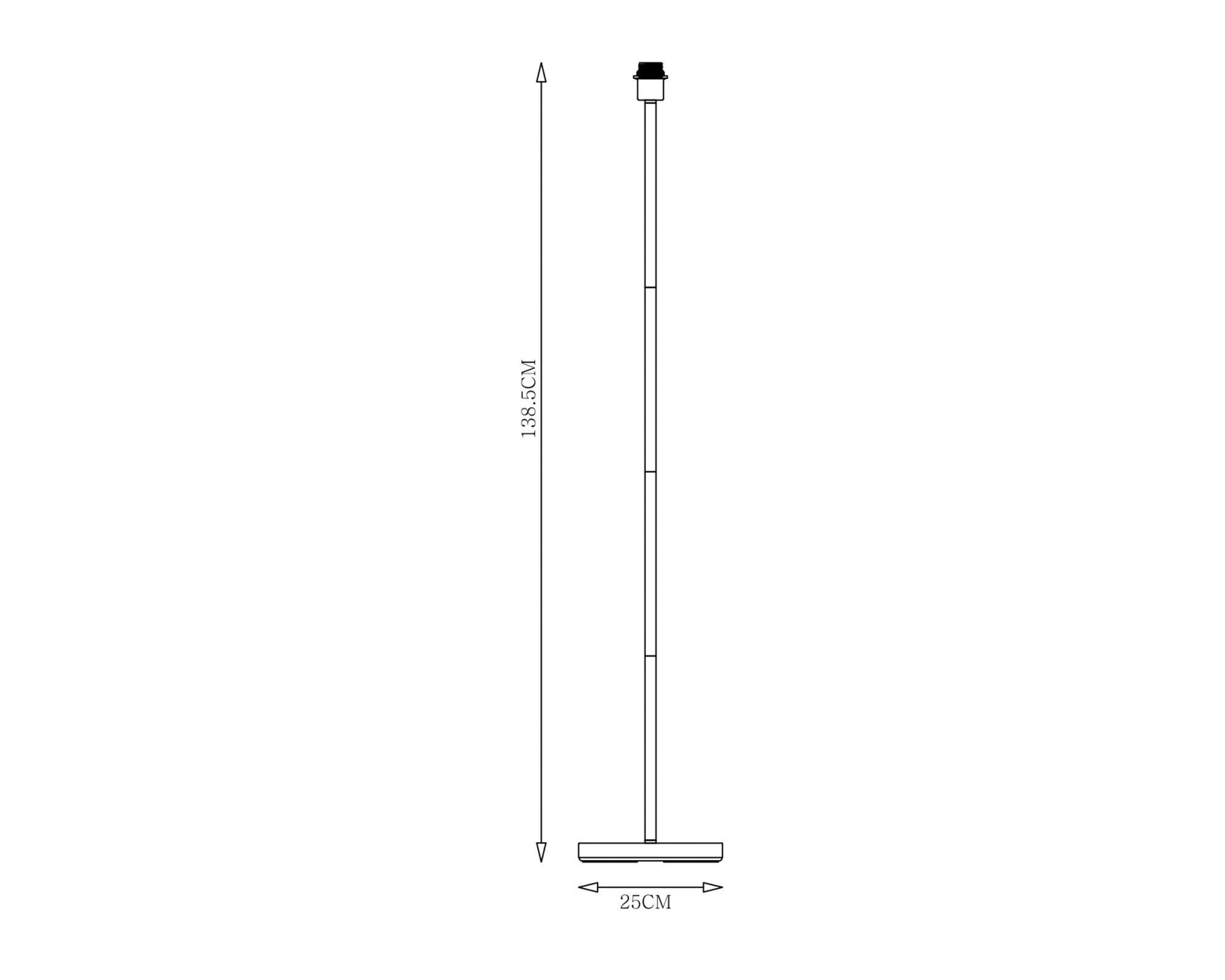 Lámpara pie Base silver E27 1L-2