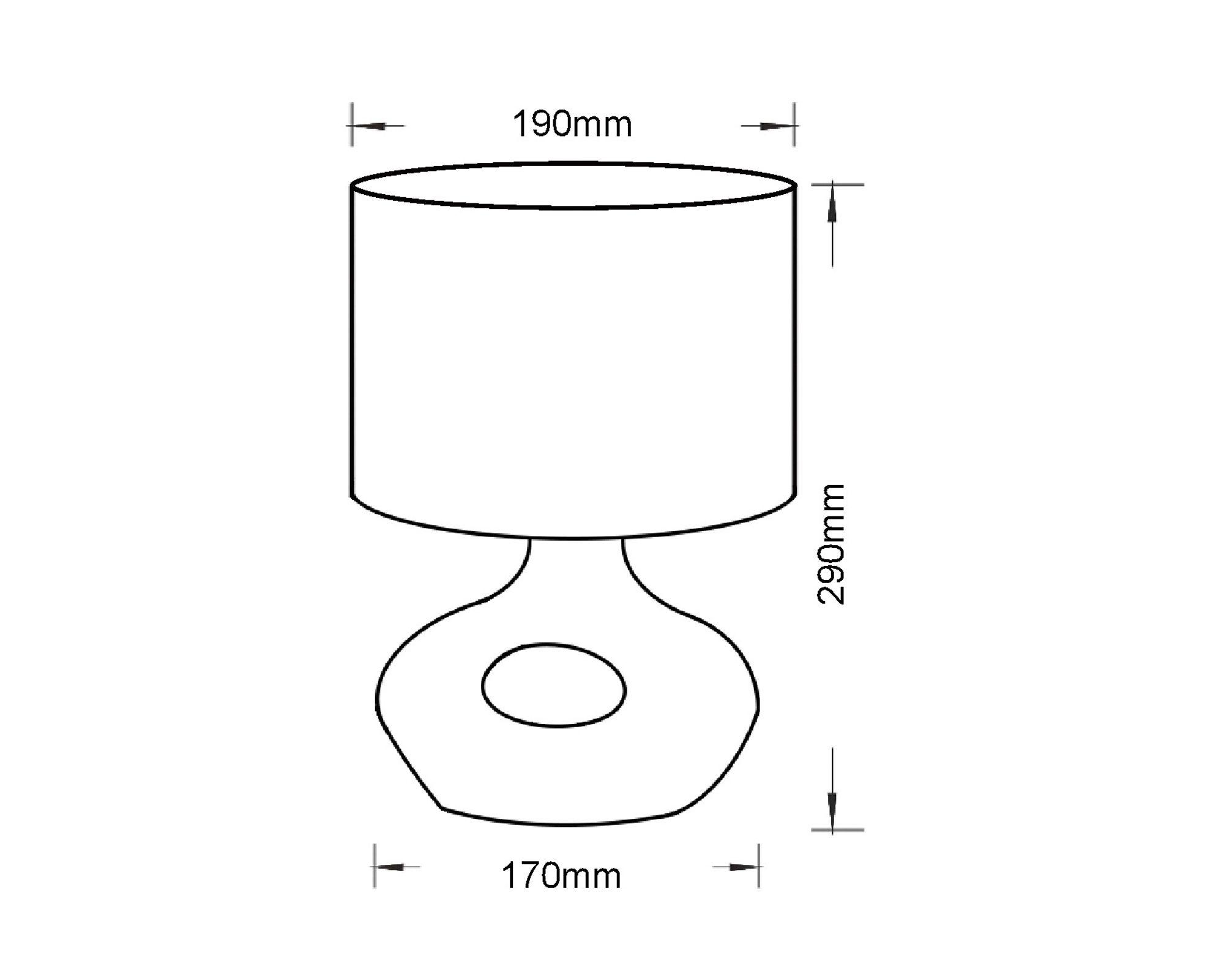 Lámpara mesa Mármol 60W E27 1L-2