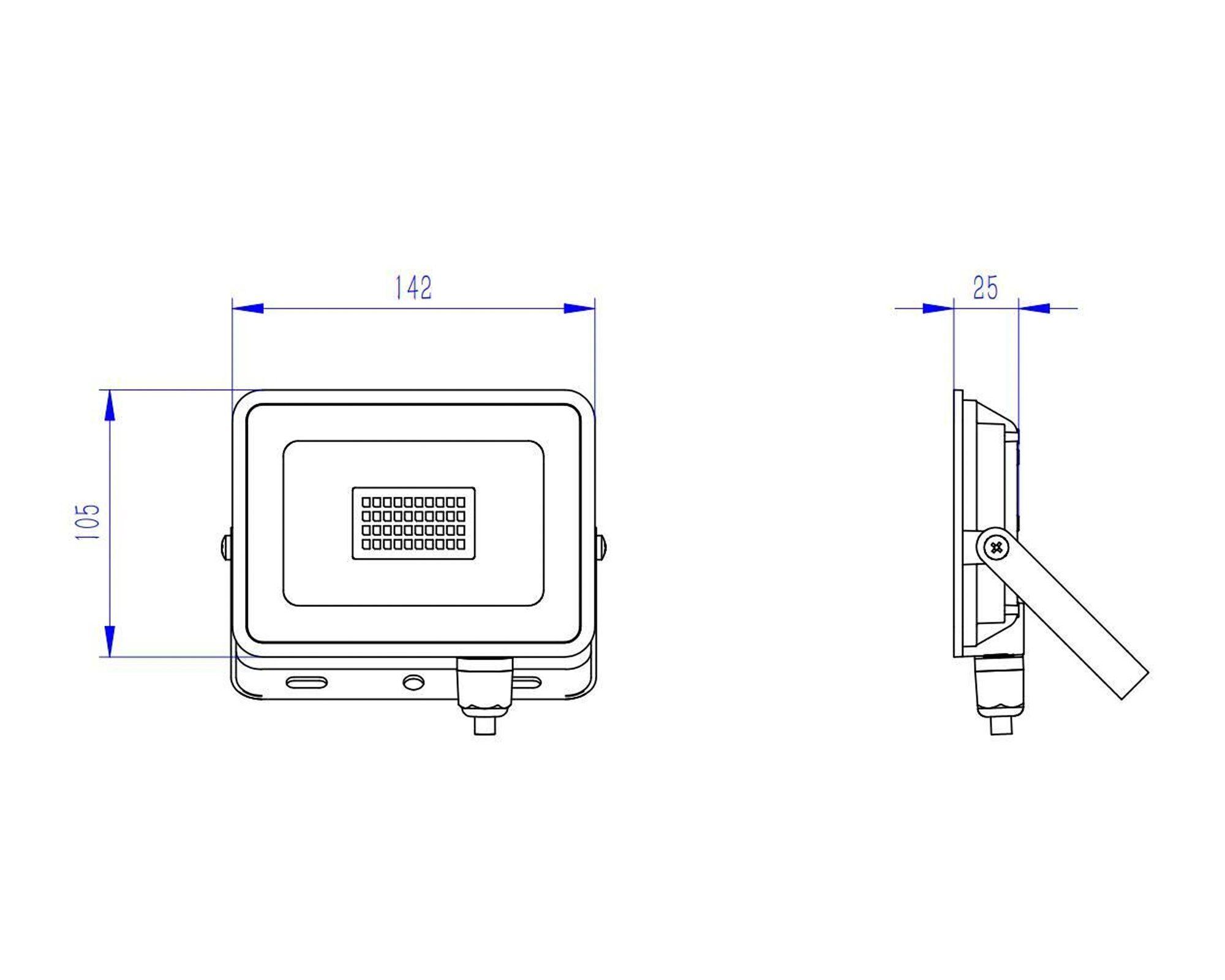 Proyector LED 30W luz fría-3