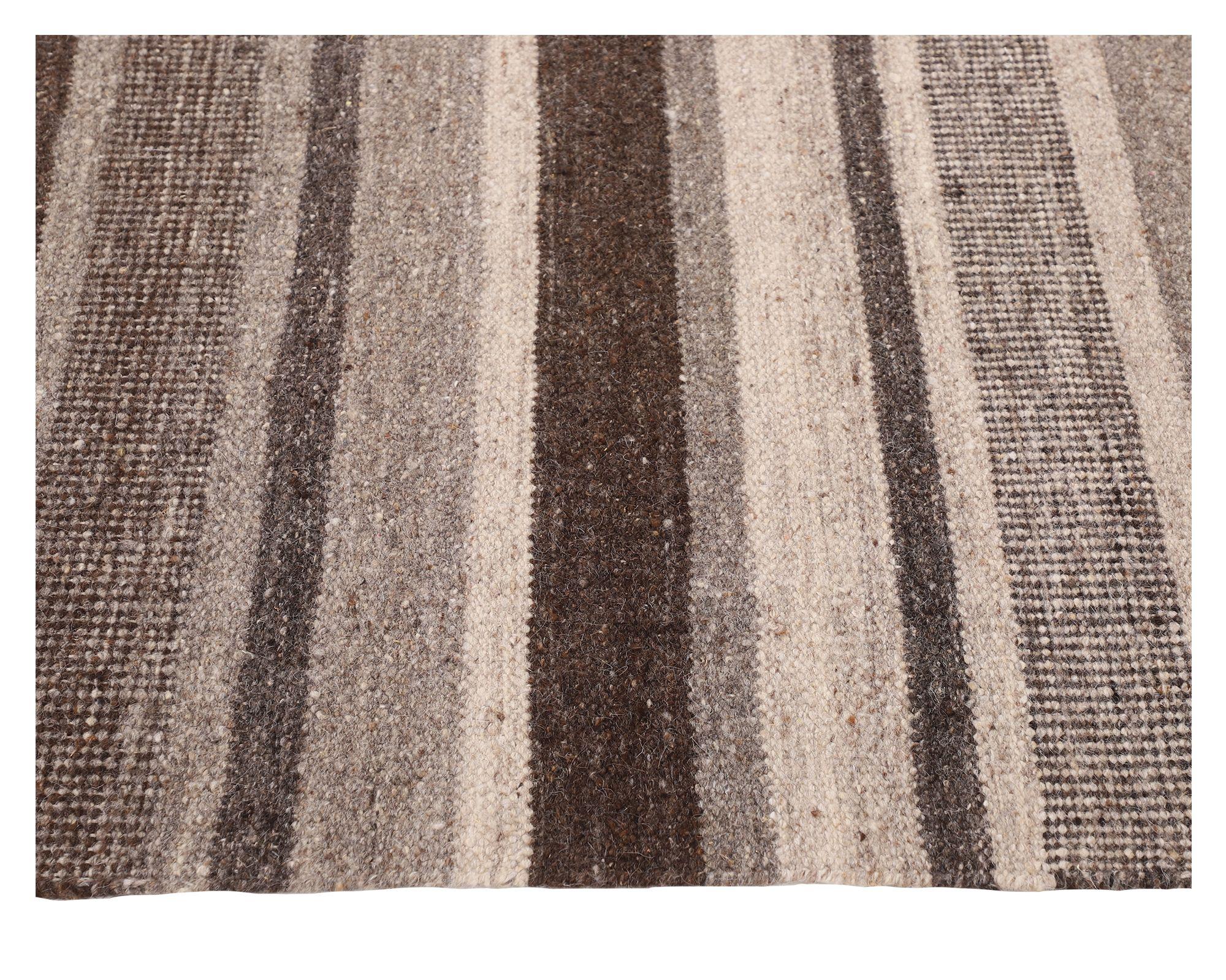 Alfombra living-comedor 140x200 cm Kelim Tribal Wadmal diseño-1