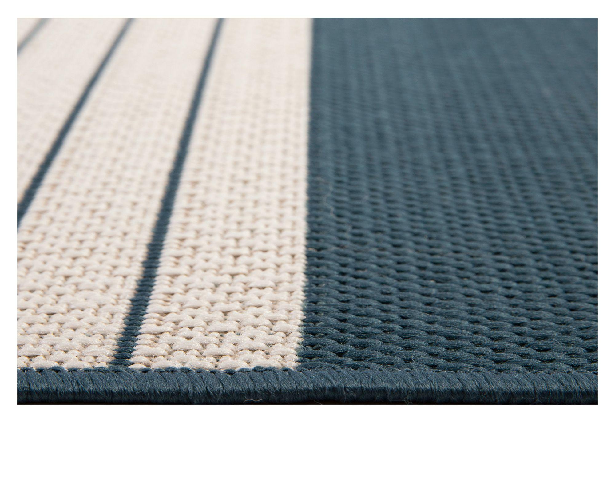 Alfombra living-comedor 200x250 cm Trend geométrico azul-2