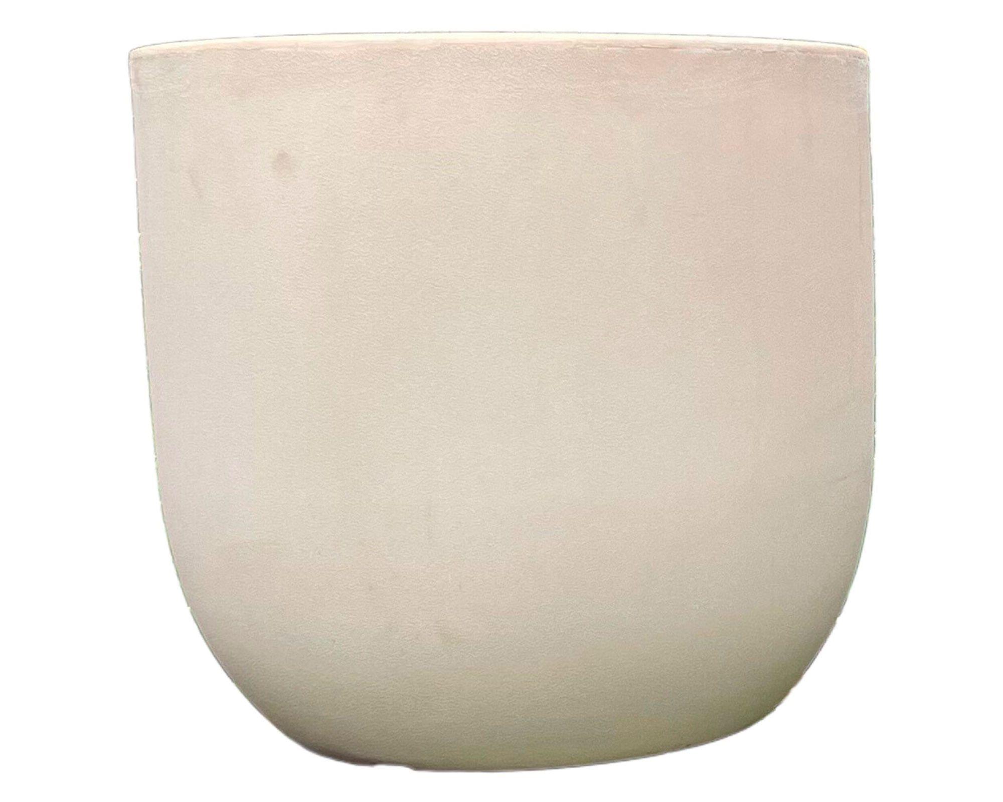 Macetero 43 cm ovalado blanco Muna-0