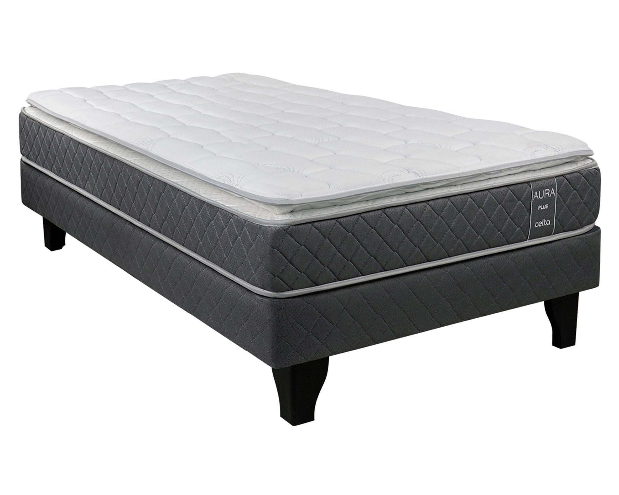 Cama europea Aura Plus 1.5 plazas-0