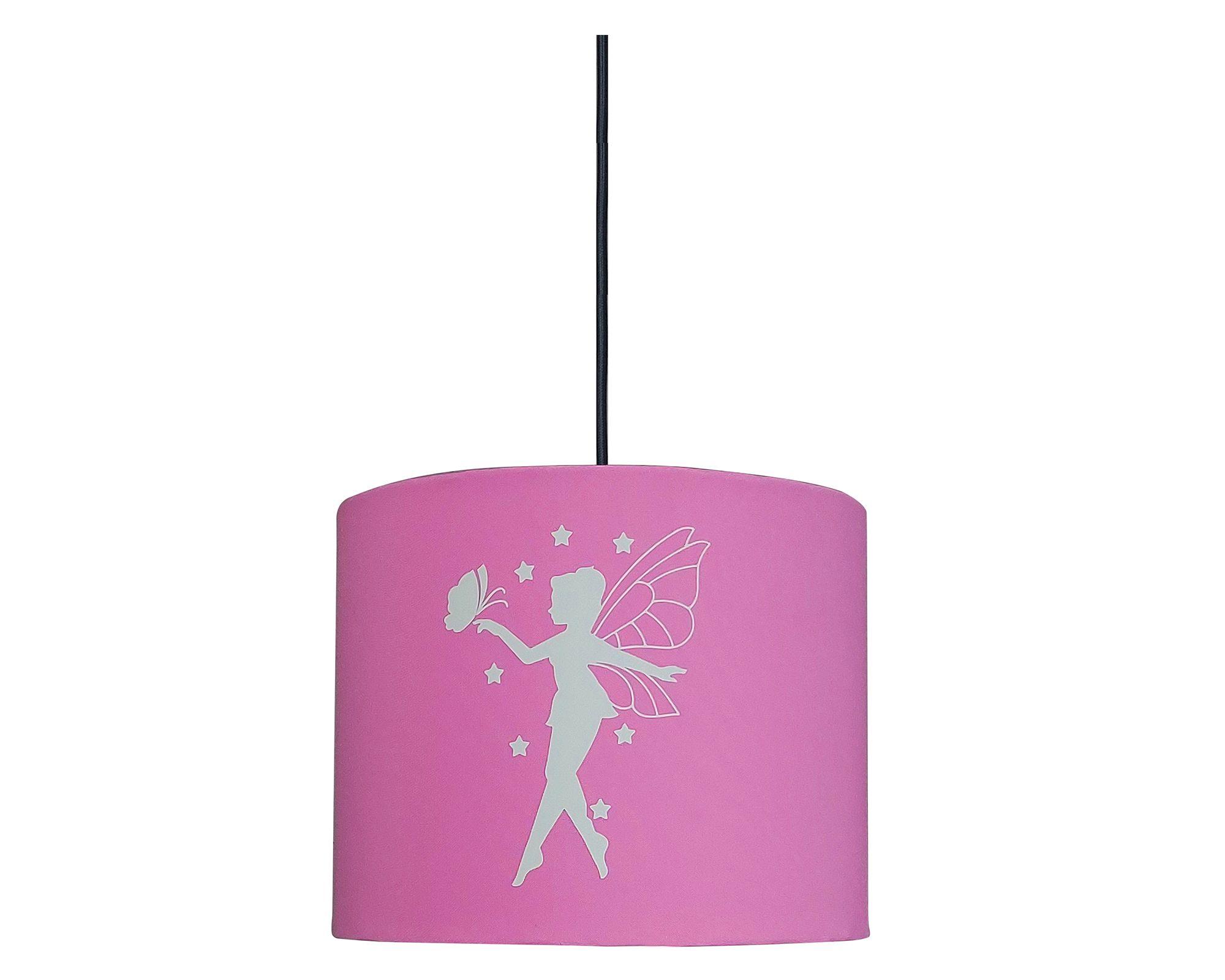 Lámpara colgar LED luminiscente E27 1L Hada rosado-0