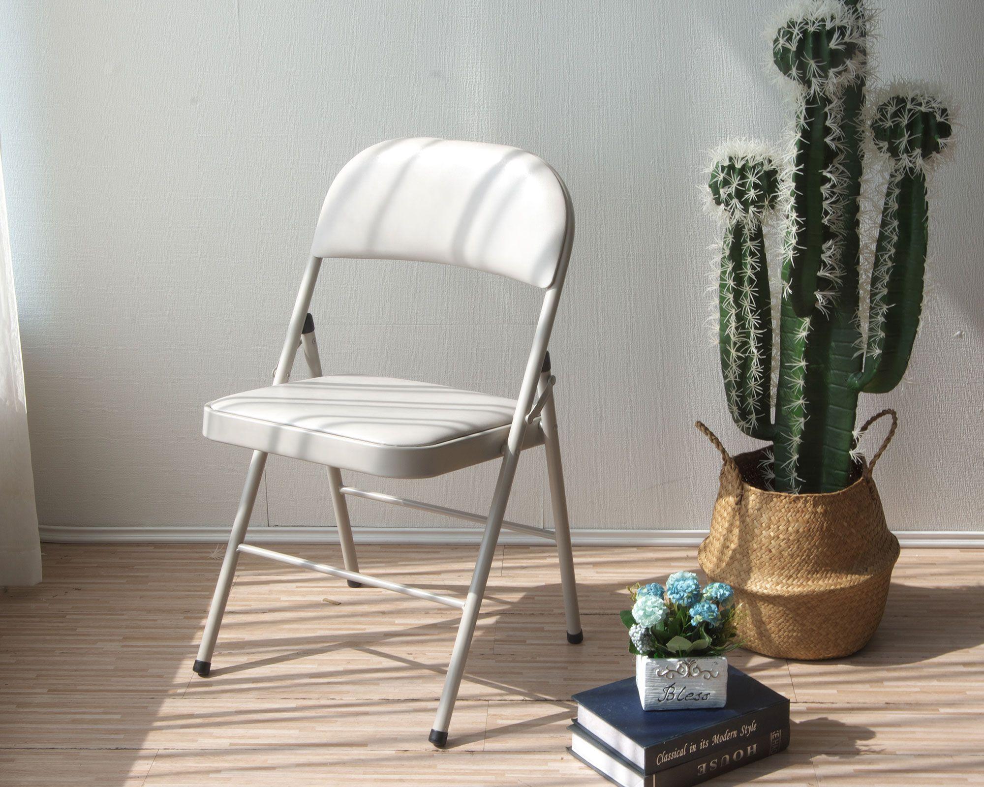 Silla plegable beige-2