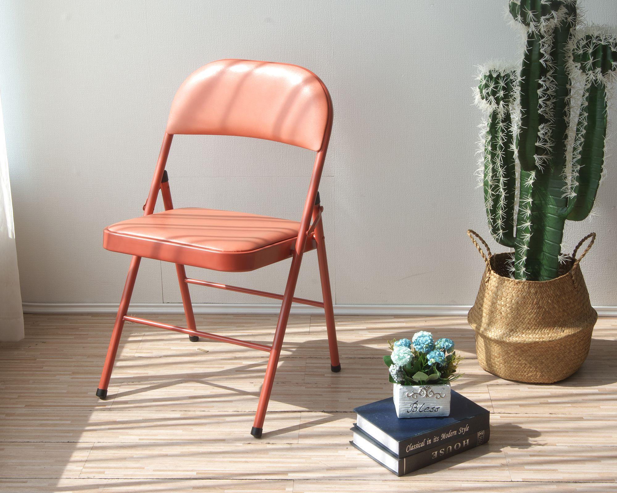 Silla plegable terracota-1