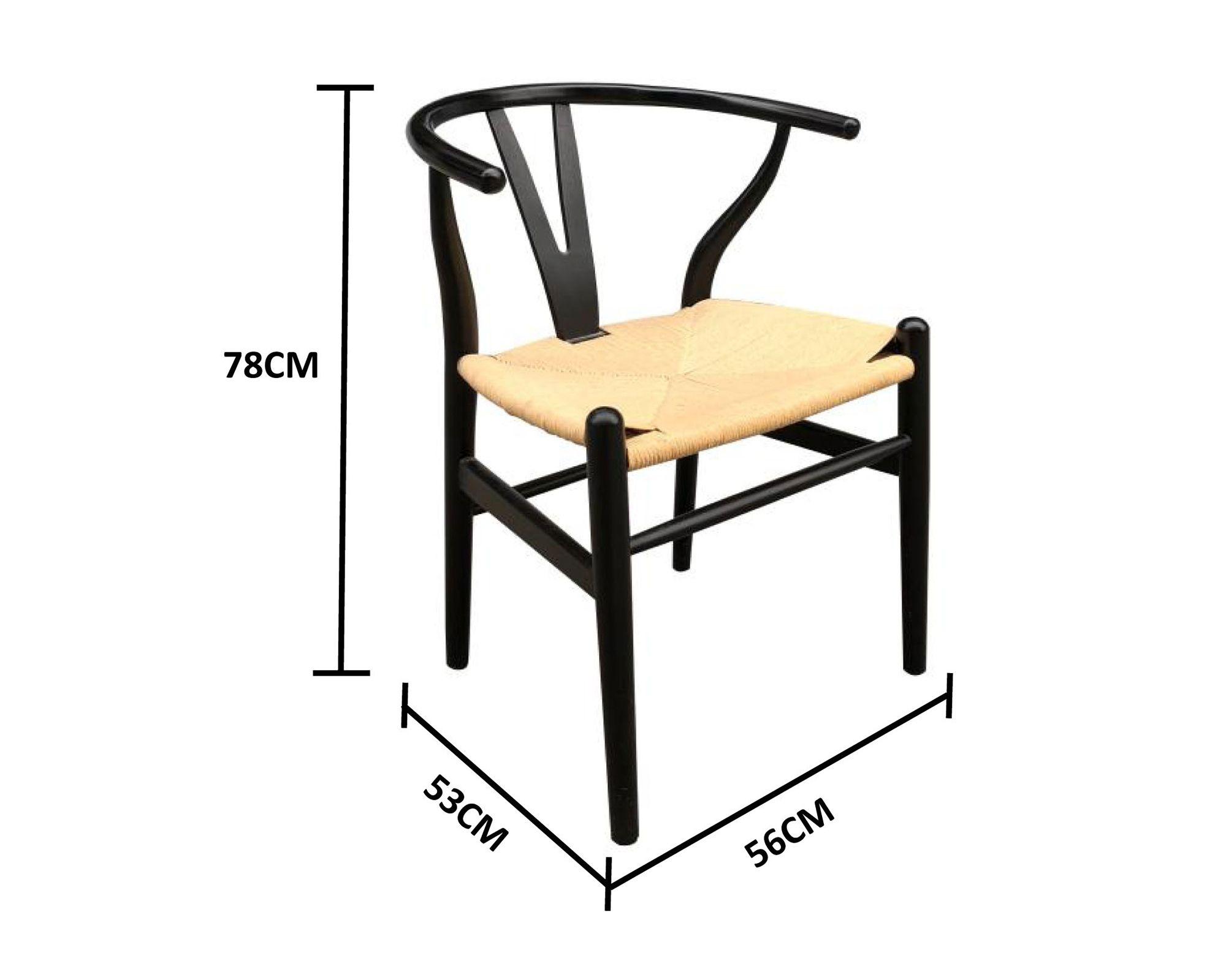 Silla Leia natural/negro-2