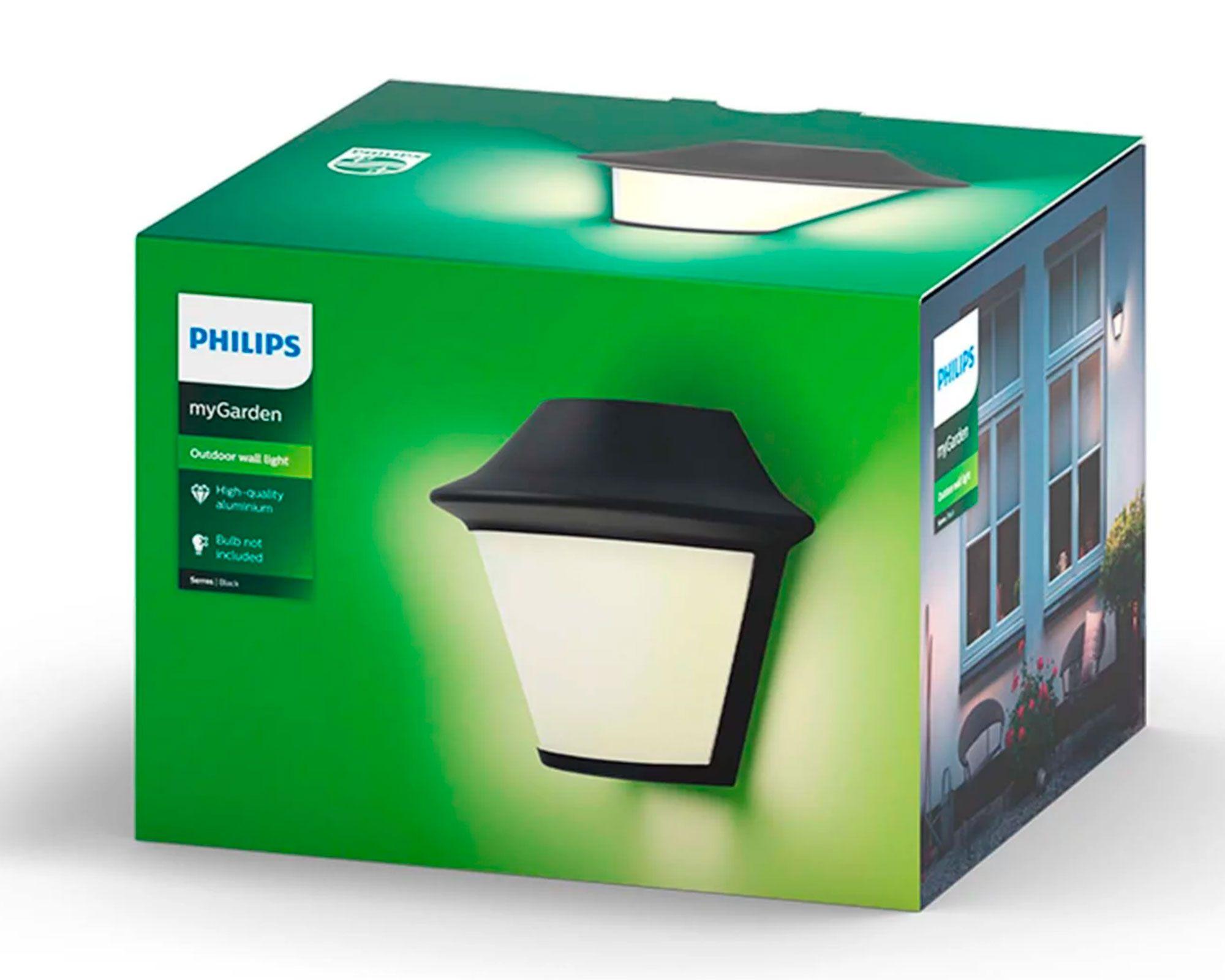 Aplique exterior Serres E27 1L-1