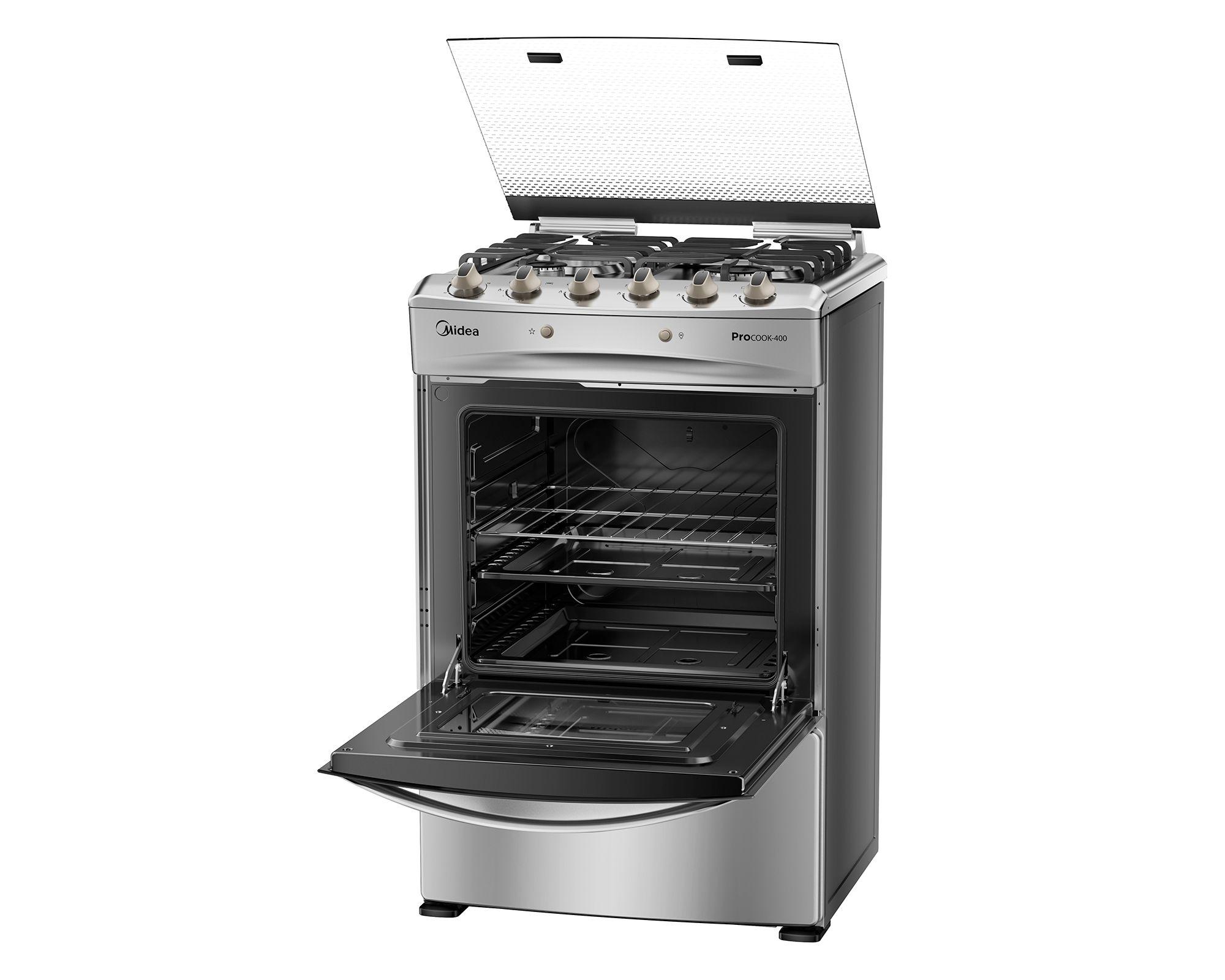 Cocina MCG-4QPI24NS 4 quemadores Midea-4