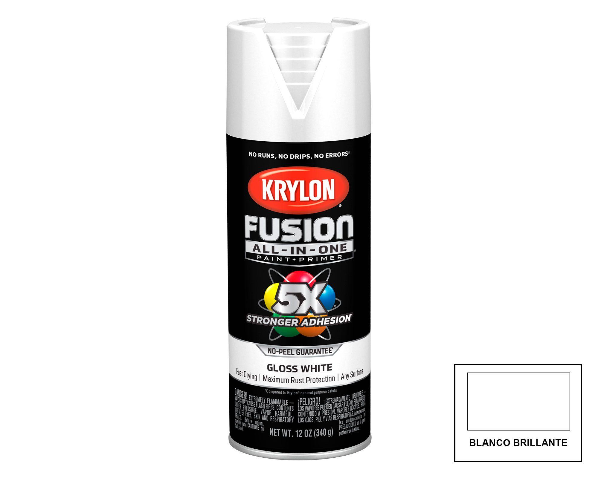 Pintura en spray Fusión Gloss white 340 ml-6