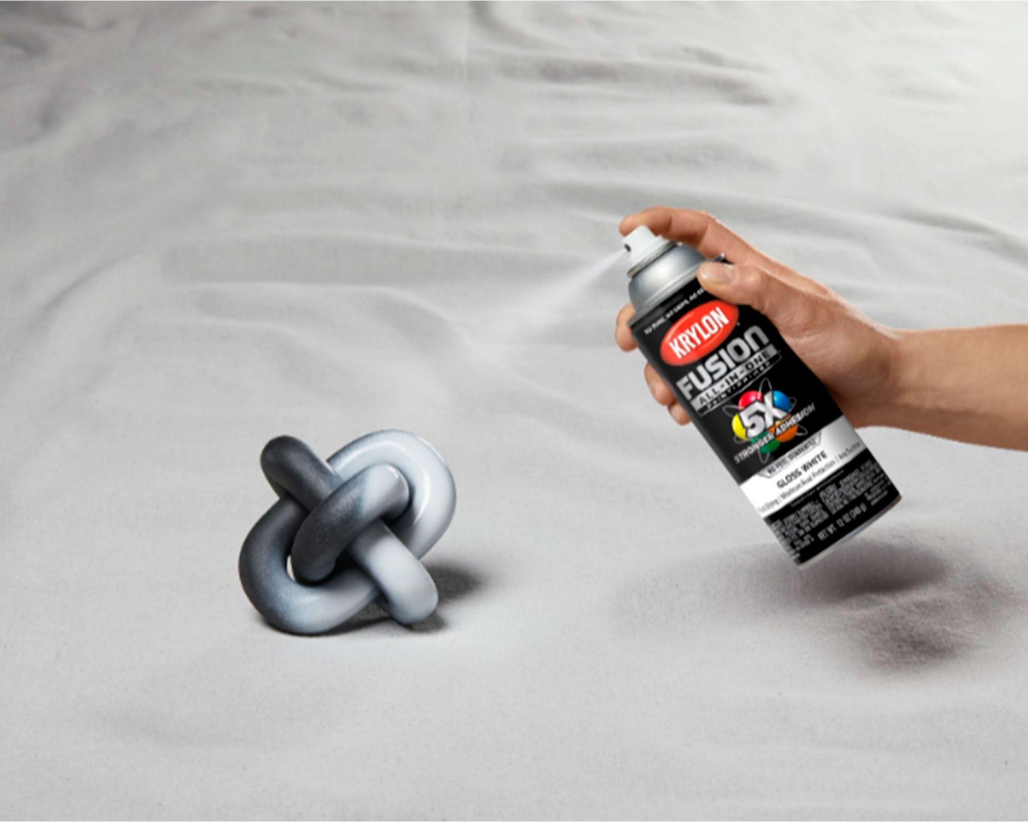 Pintura en spray Fusión Gloss white 340 ml-4