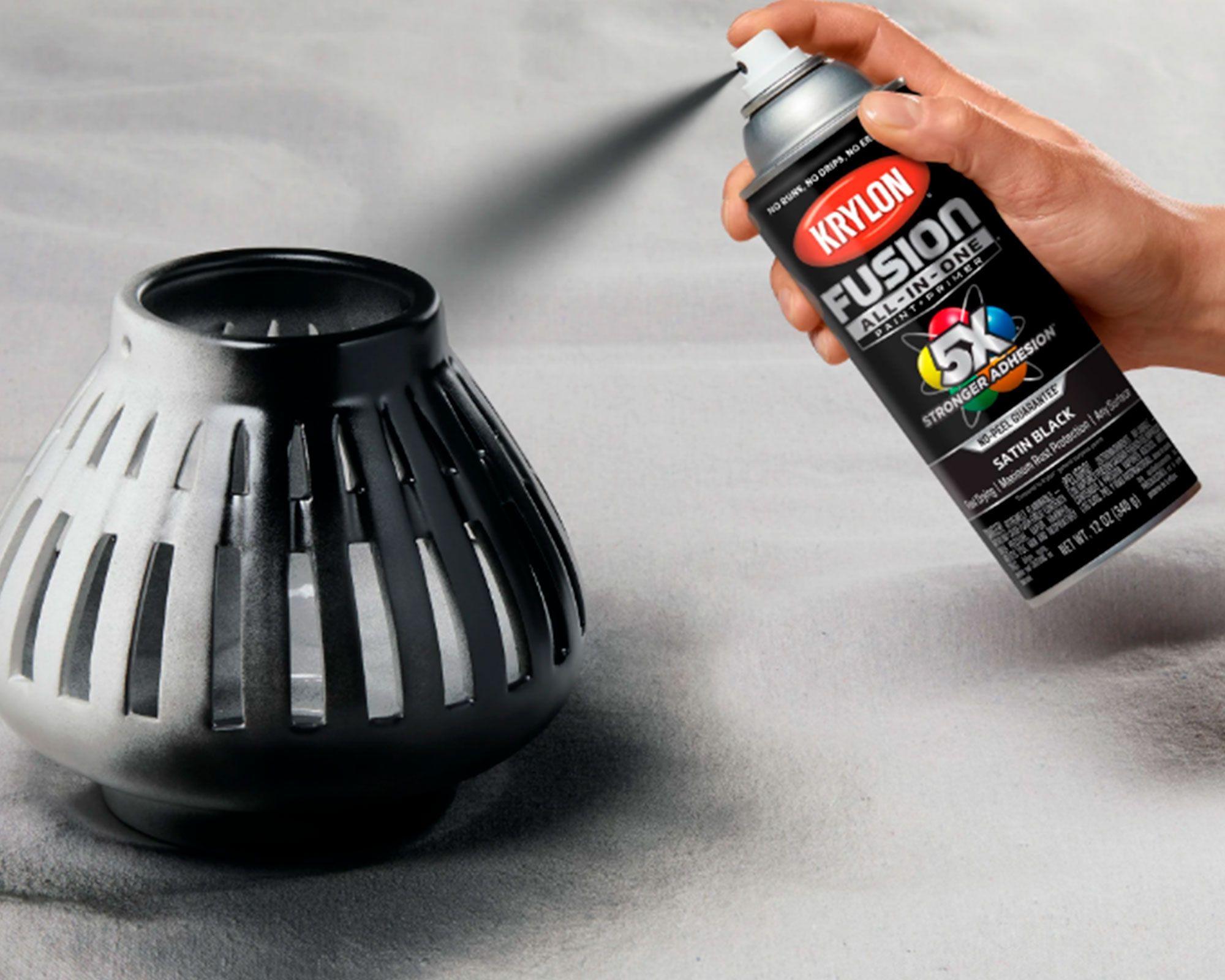 Pintura en spray Fusión Satín black 340 ml-4