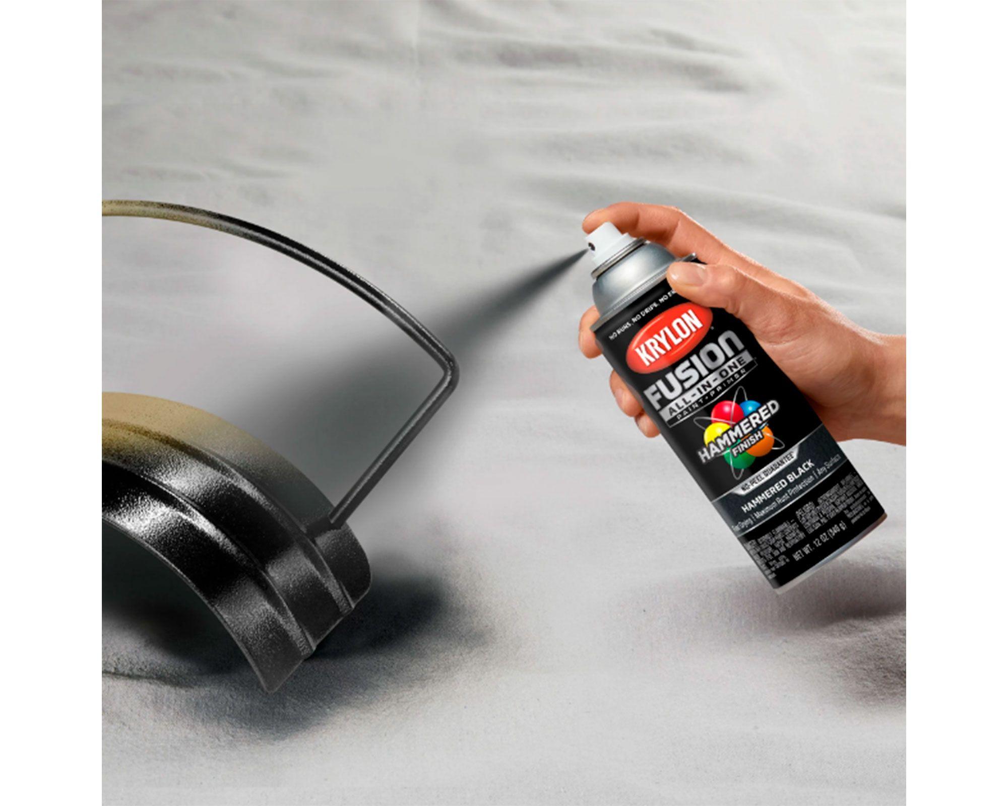 Pintura en spray Fusión Hammered black 340 ml-3