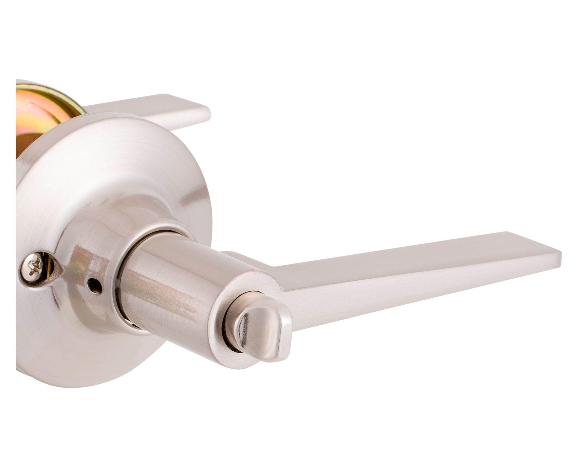 Cerradura tubular con manilla oficina/dormitorio Milano FX níquel satinado-3