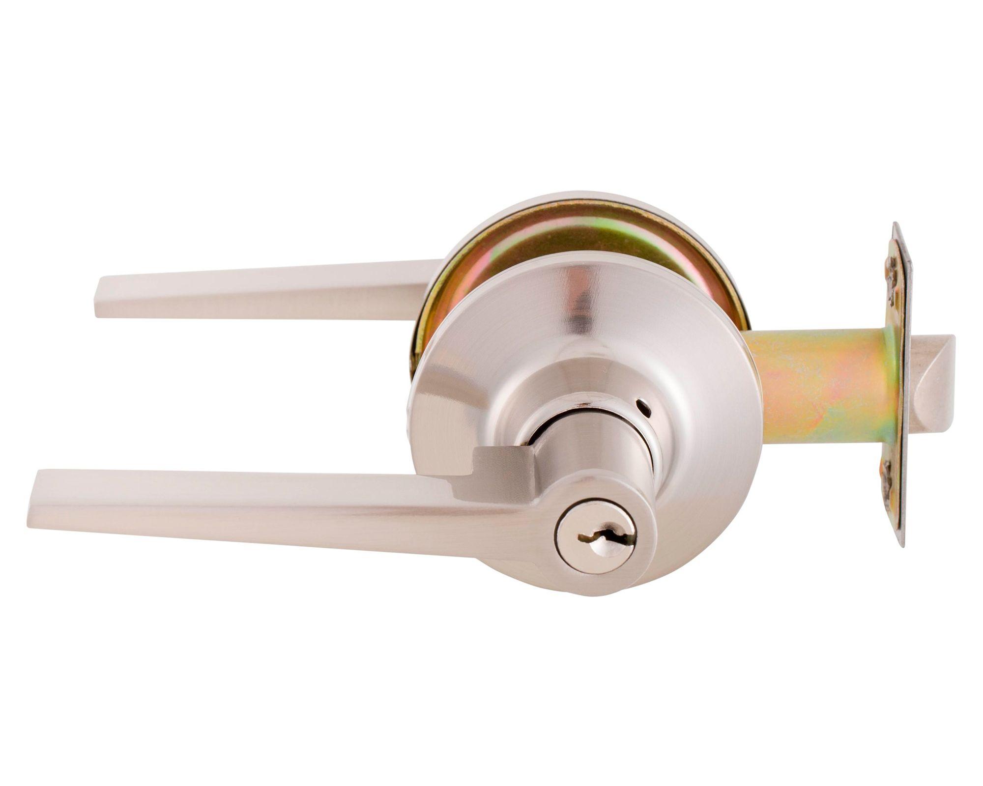 Cerradura tubular con manilla oficina/dormitorio Milano FX níquel satinado-2