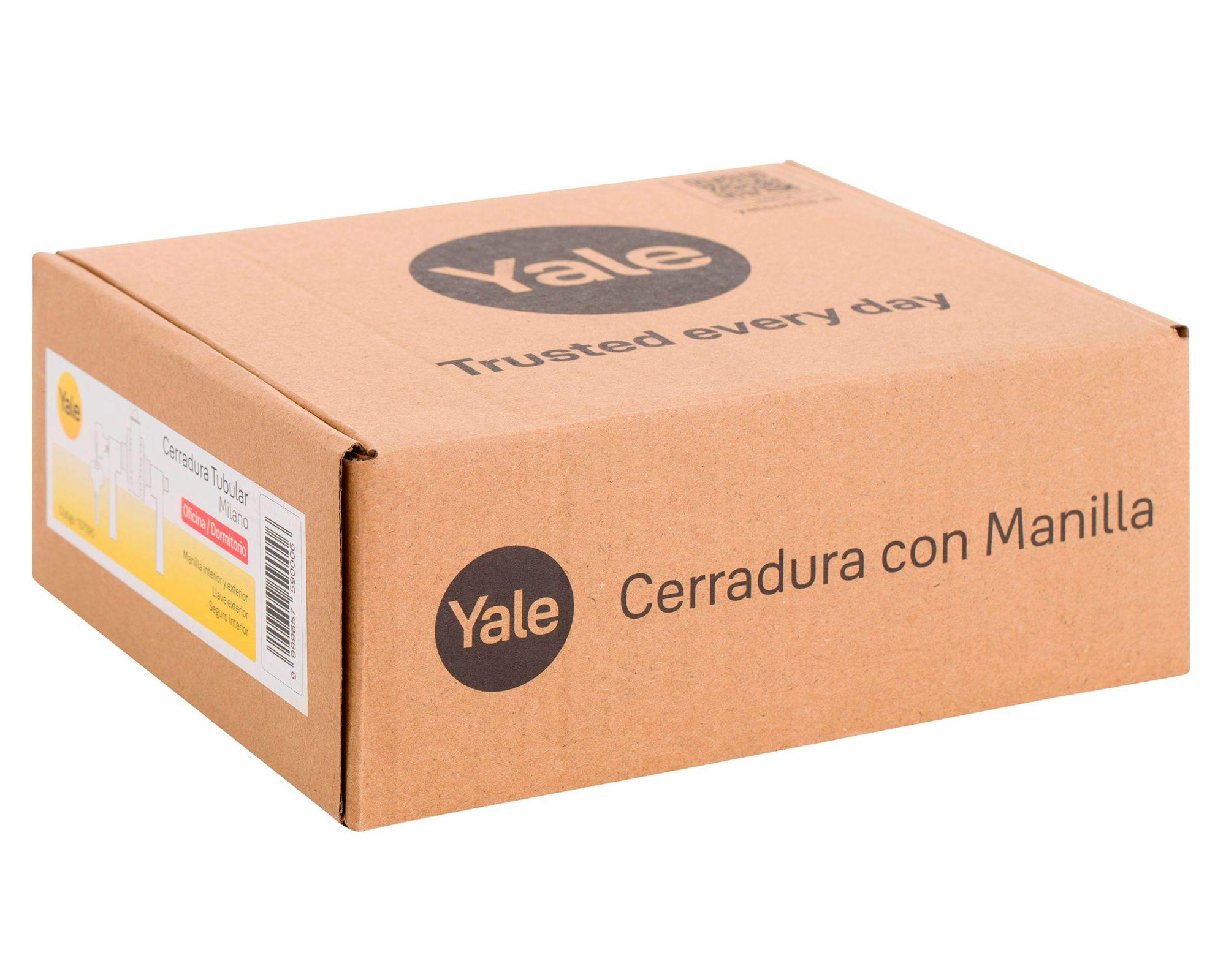 Cerradura tubular con manilla oficina/dormitorio Milano FX níquel satinado-4