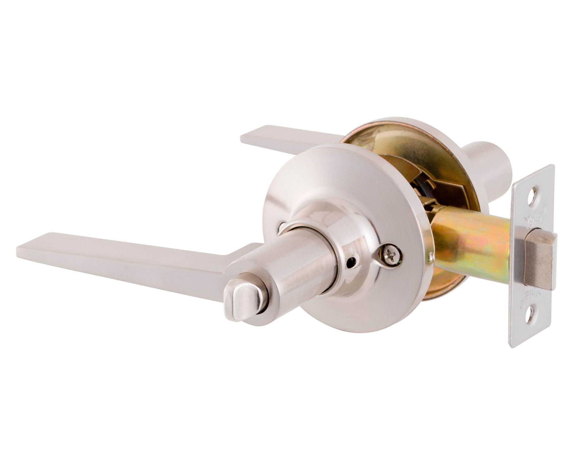 Cerradura tubular con manilla baño Milano FX níquel satinado-0