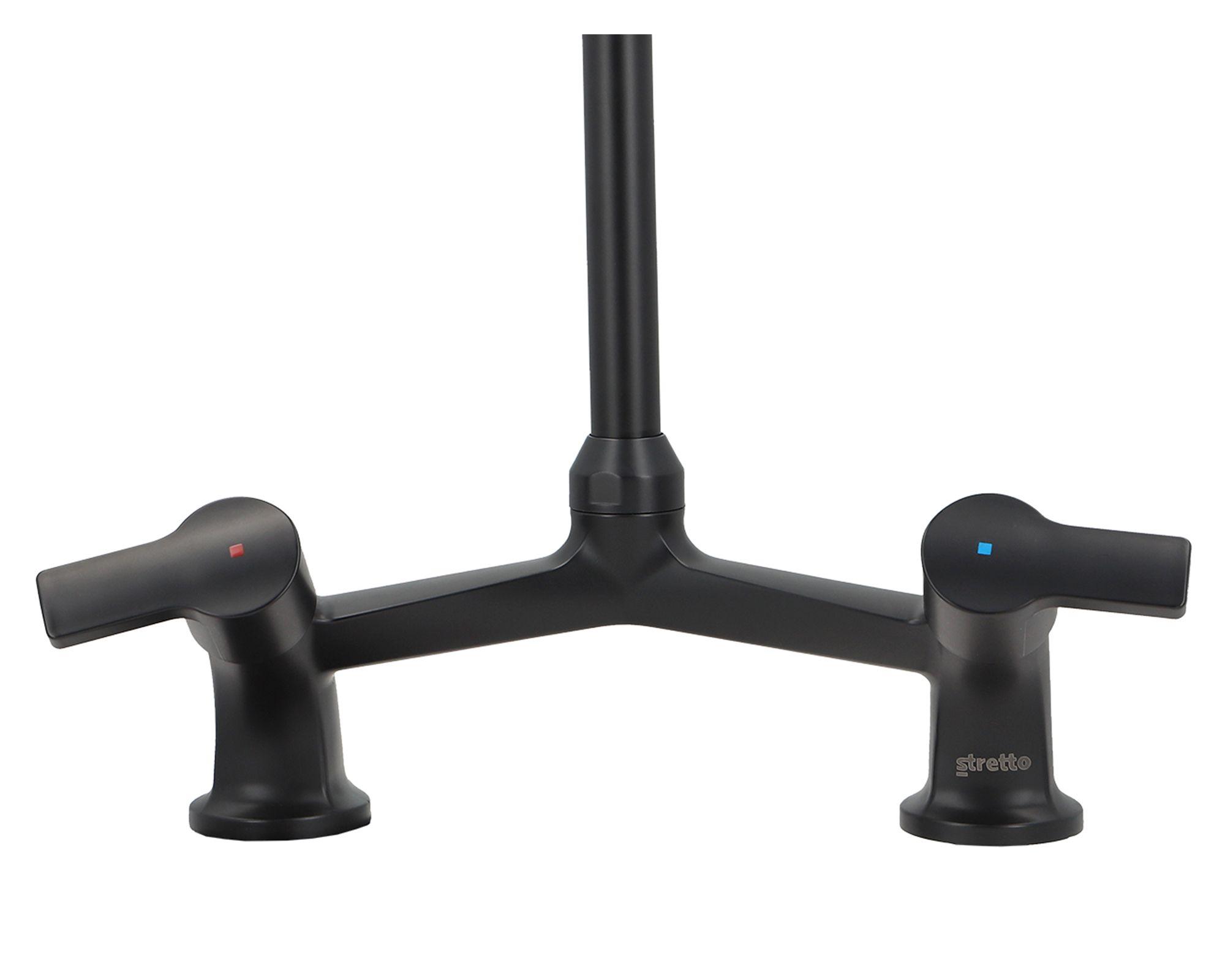 Monomando lavaplatos Bogen negro mate-2