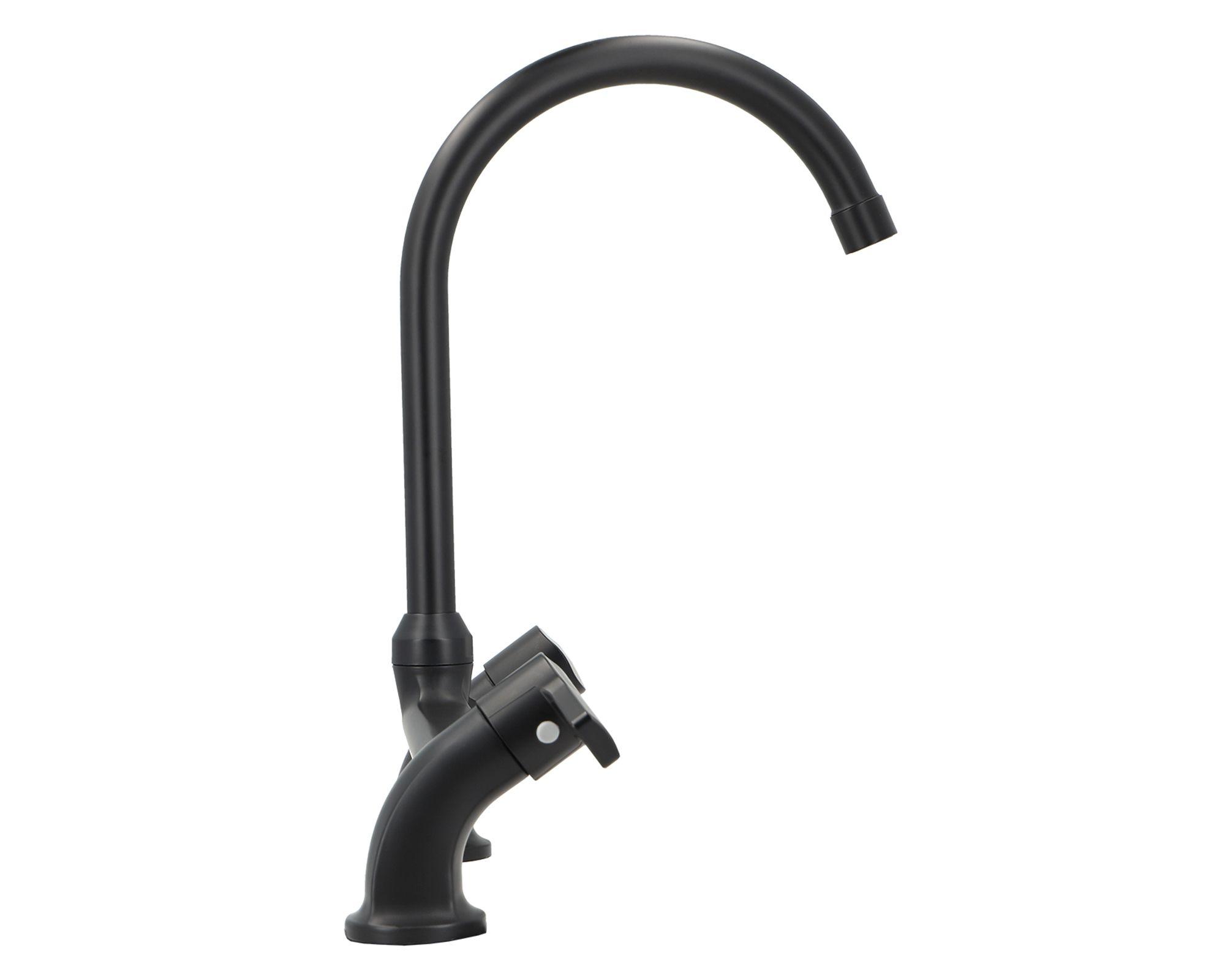 Monomando lavaplatos Bogen negro mate-1