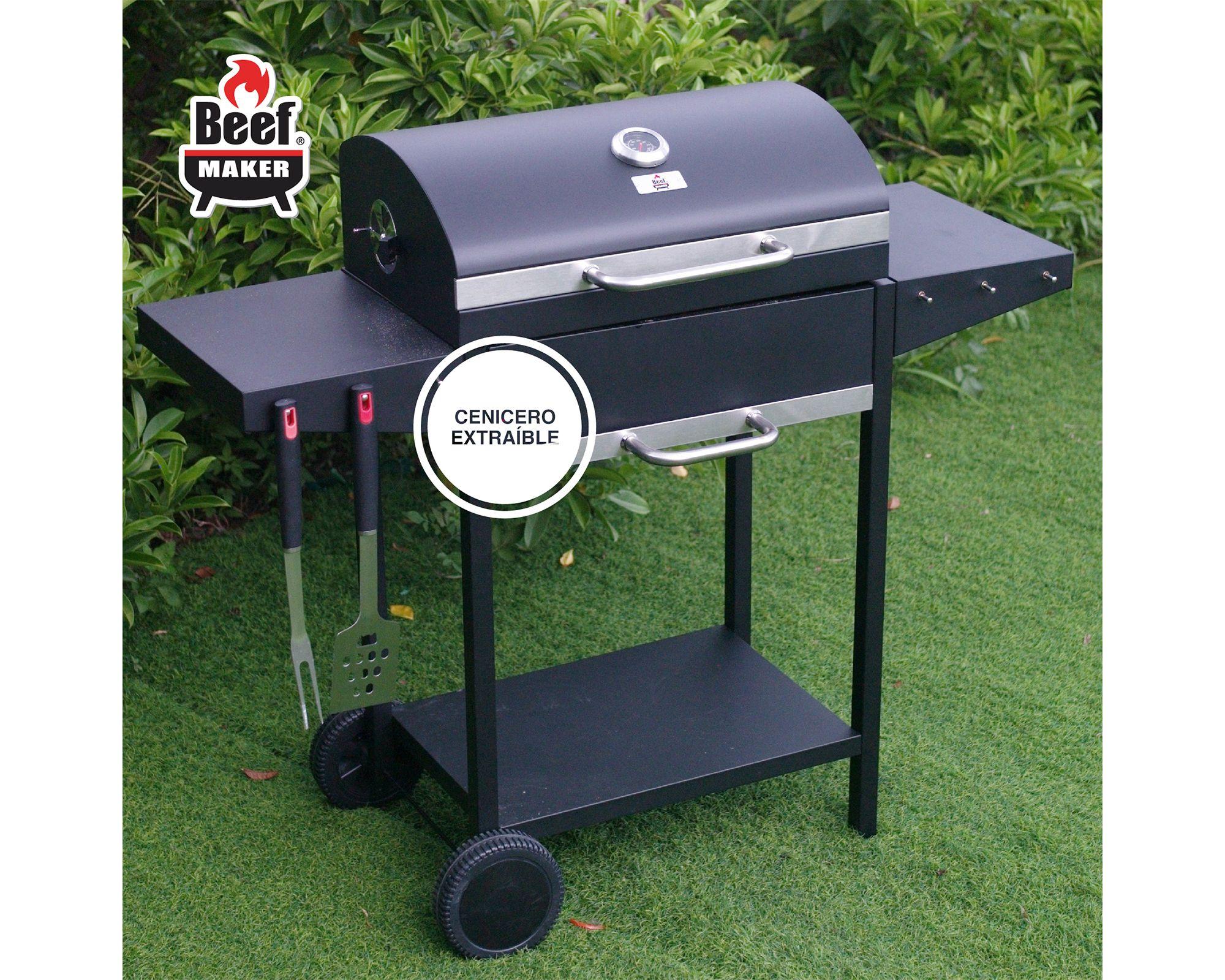 Parrilla a carbón Oklahoma negro-7