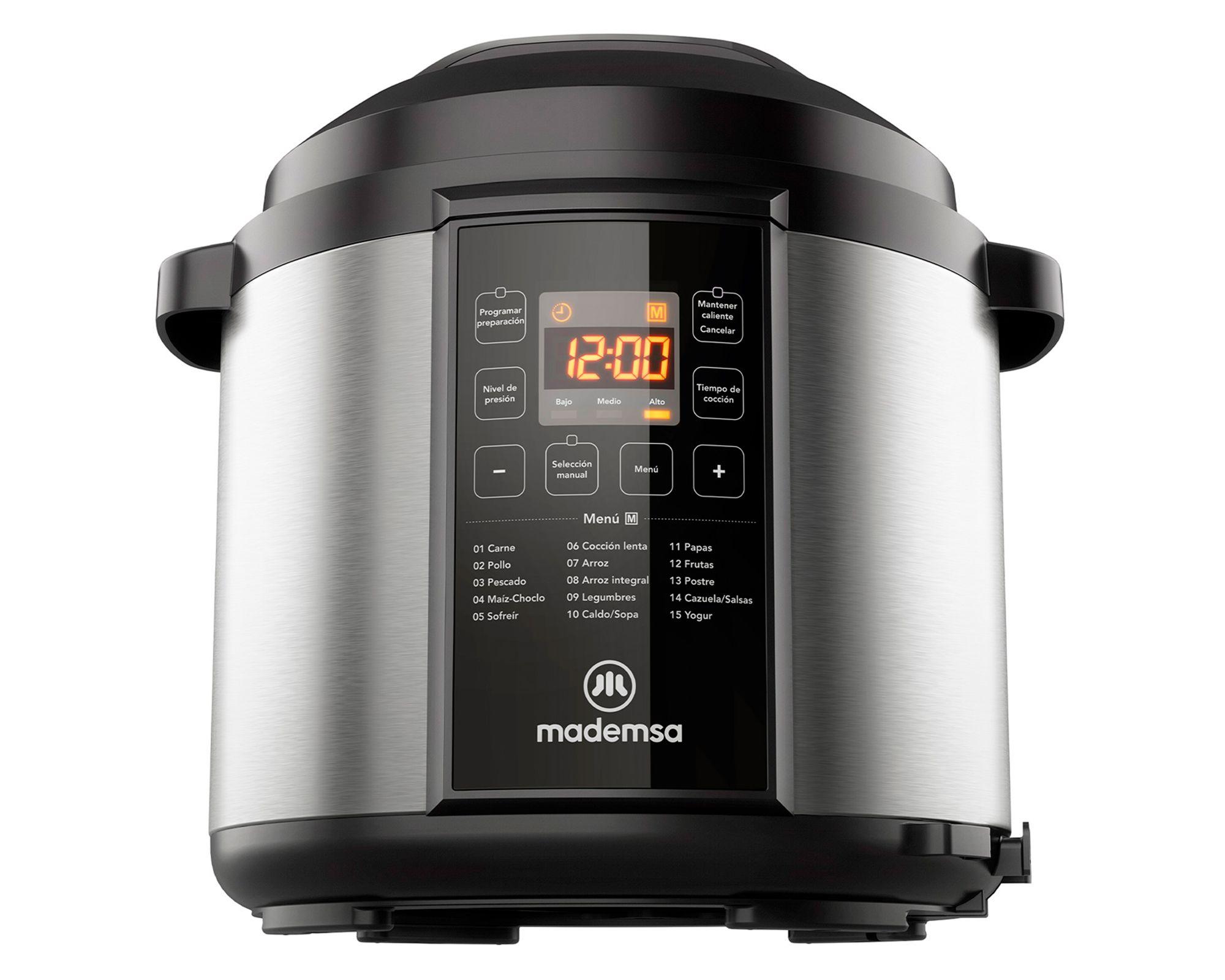 Olla eléctrica multicocción MPC20 inox/negro 6 lt-1