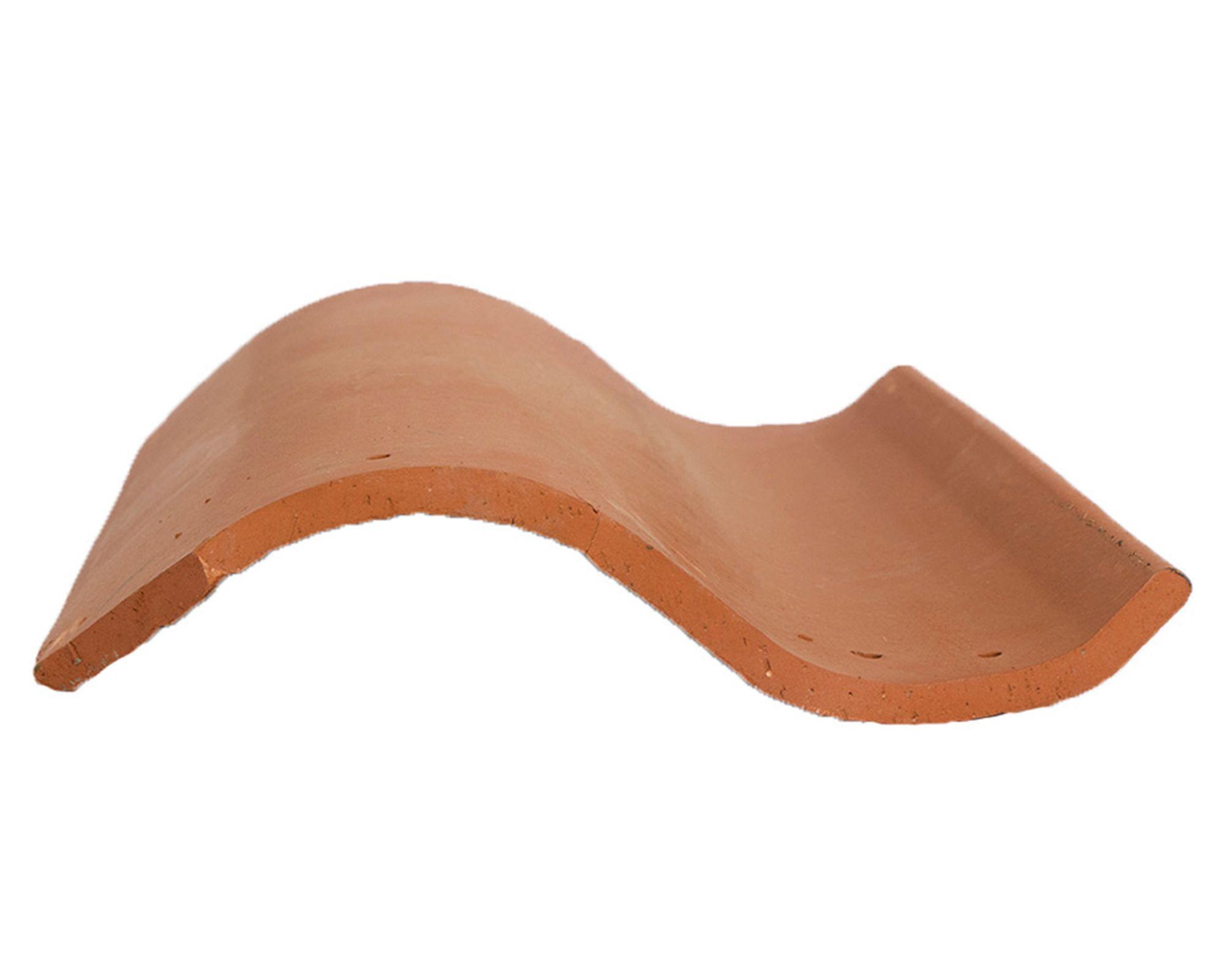 Teja de arcilla colonial Caribe 28x46 cm-2