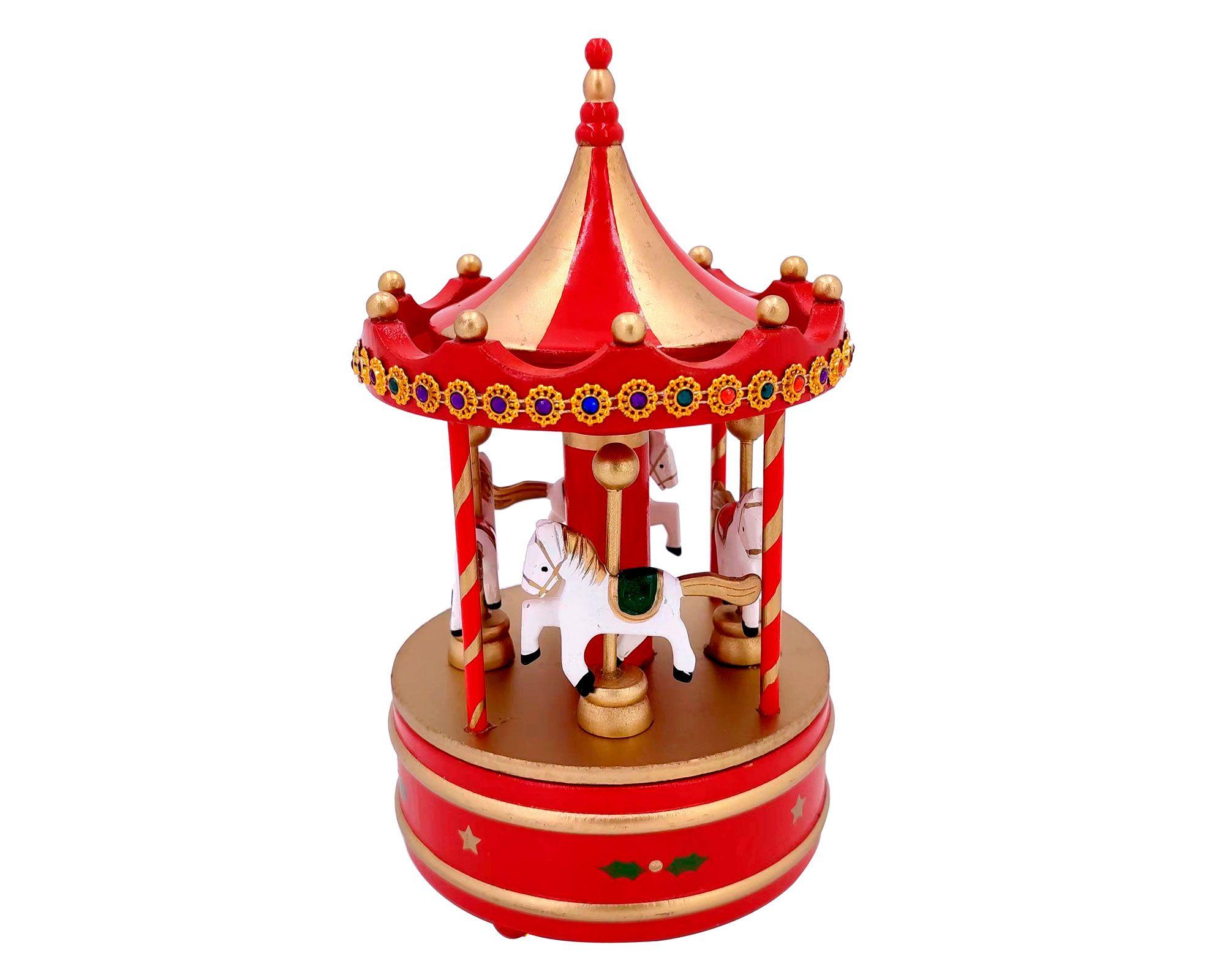 Carrusel Carrusel caballos rojo-0