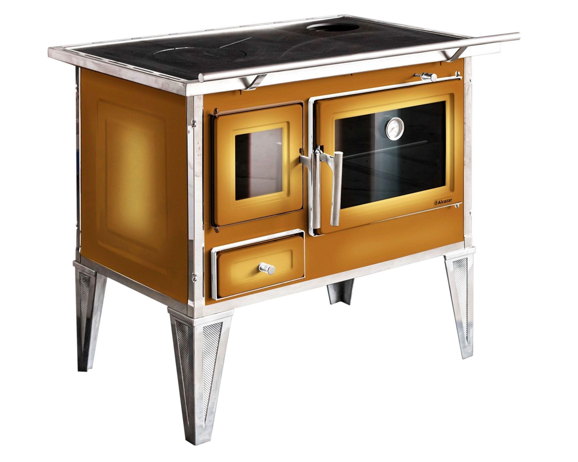 Cocina a leña Calbuco L80 difumada café-1