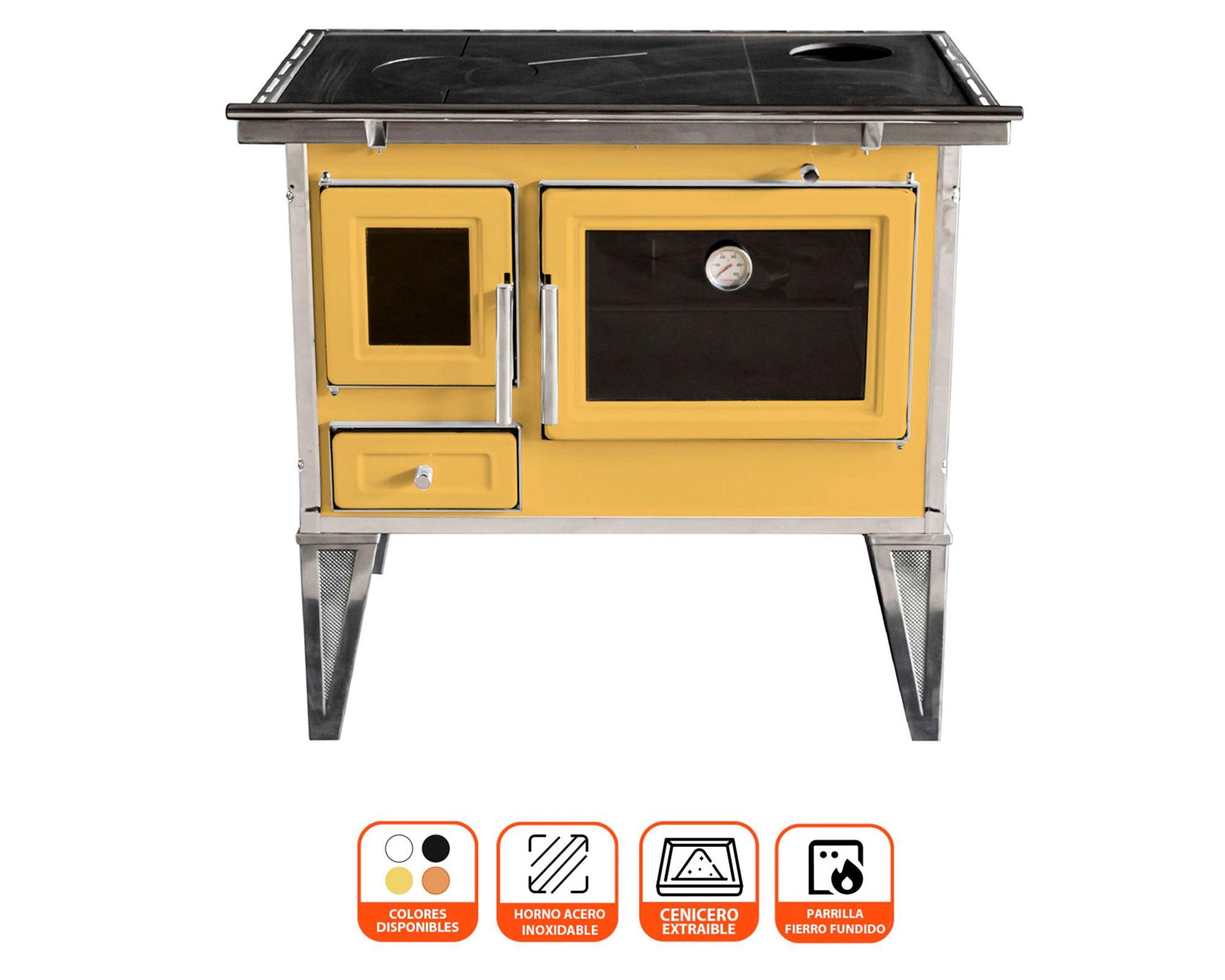 Cocina leña Calbuco L70 amarillo-1
